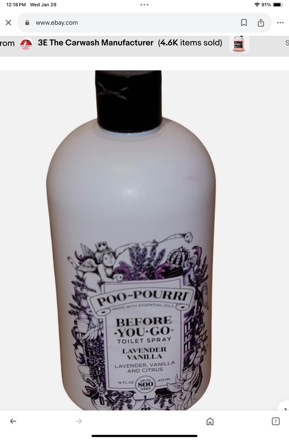 Poo-Pourri Before You Go Toilet Spray Lavender Vanilla 16 Fl Oz Poopourri