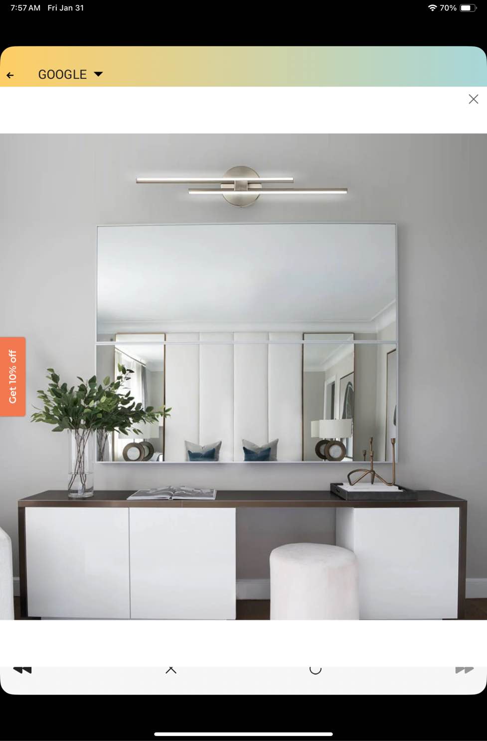 Dimmable Led Vanity Light Fixture