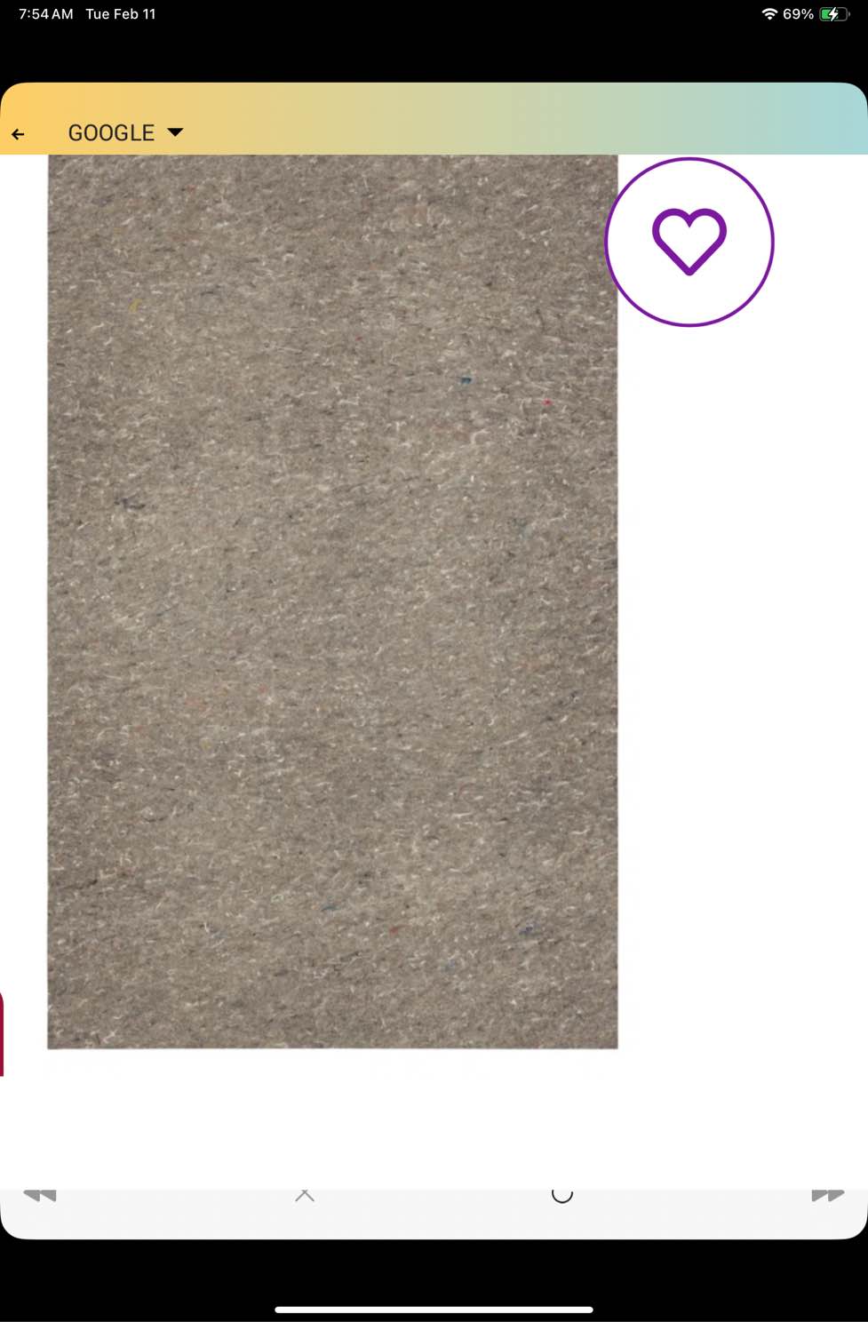 Bottorff Dual Surface 0.33" Non Slip Rug Pad