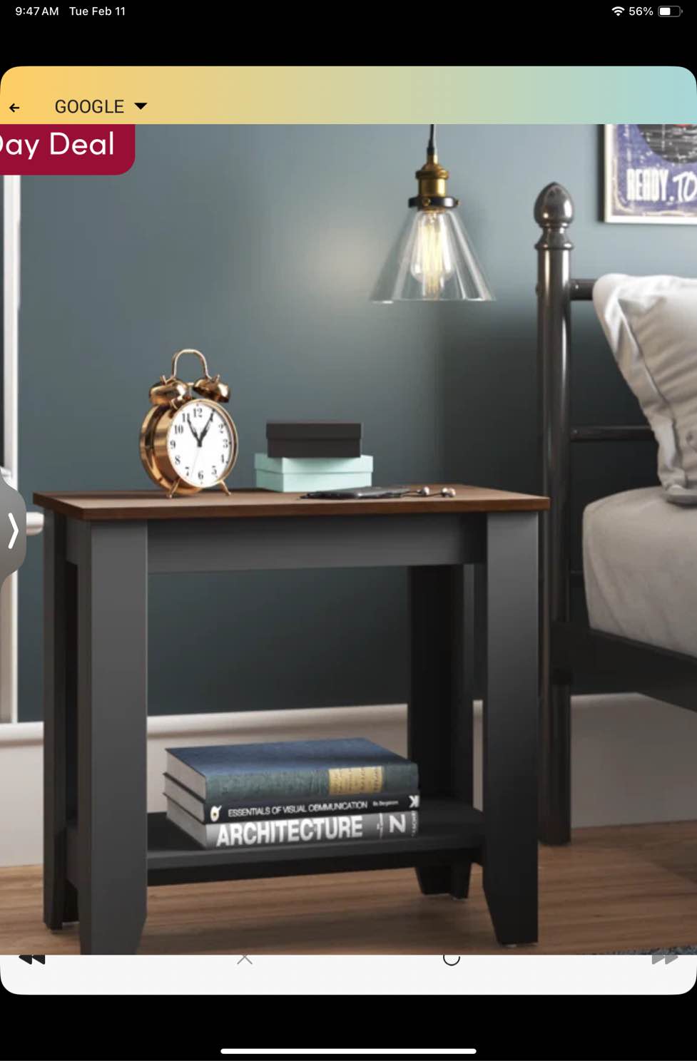 Weddel Basilico End Table with Storage