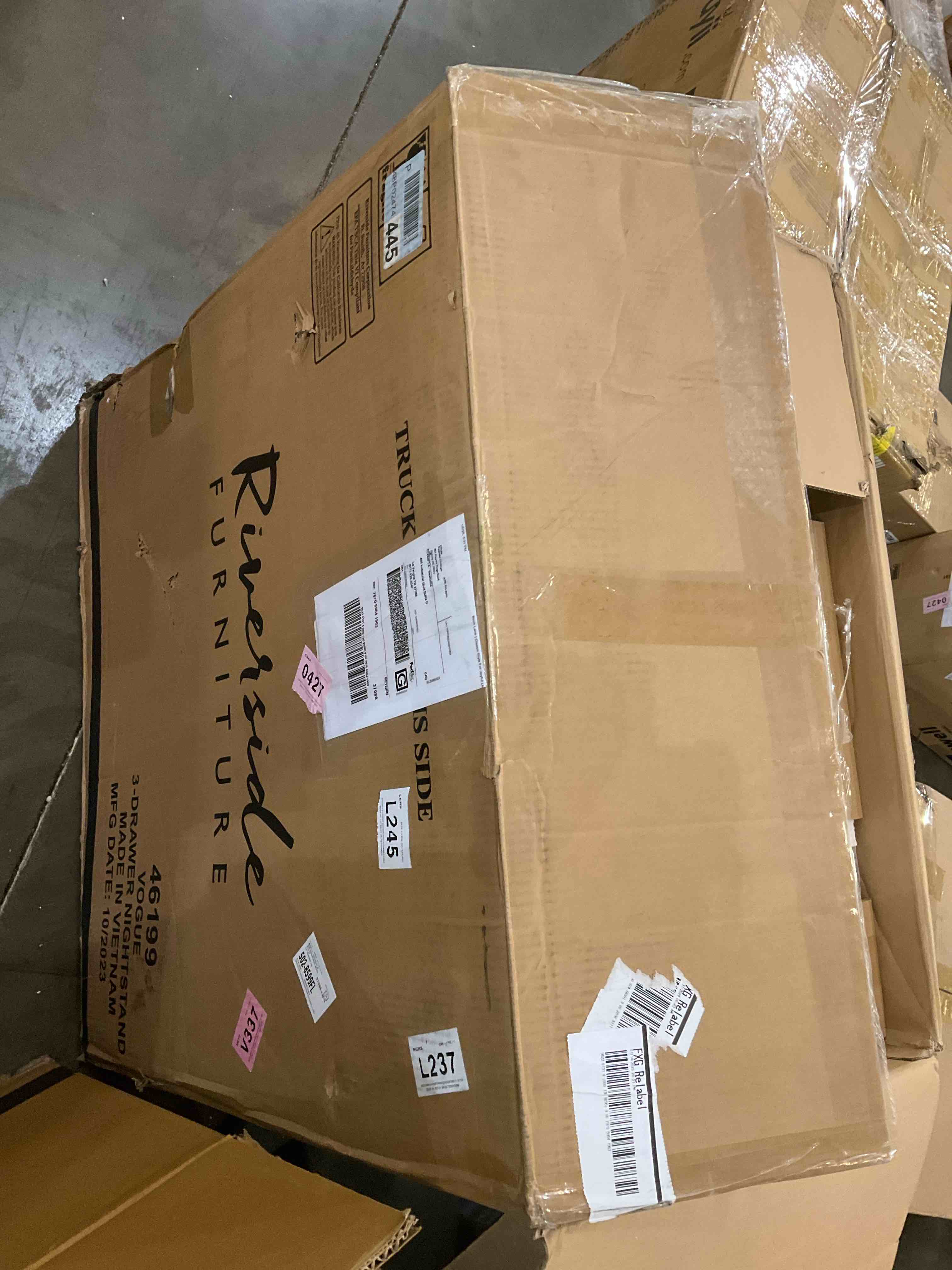 Brigit 3 Drawer Nightstand