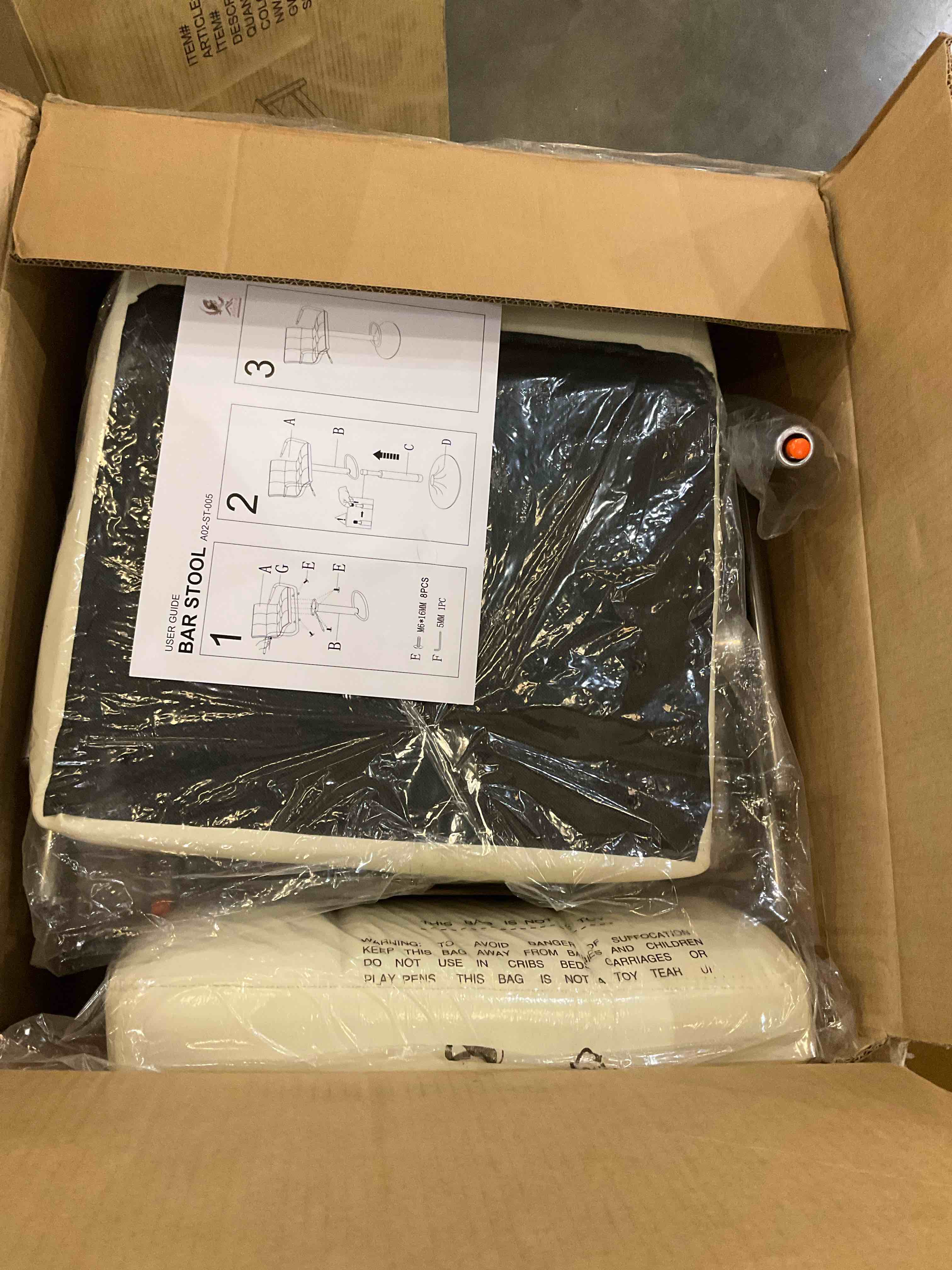 Faux Leather Adjustable Height Bar Stools, Swivel Counter Height Barstools Dining Chair with Armrest