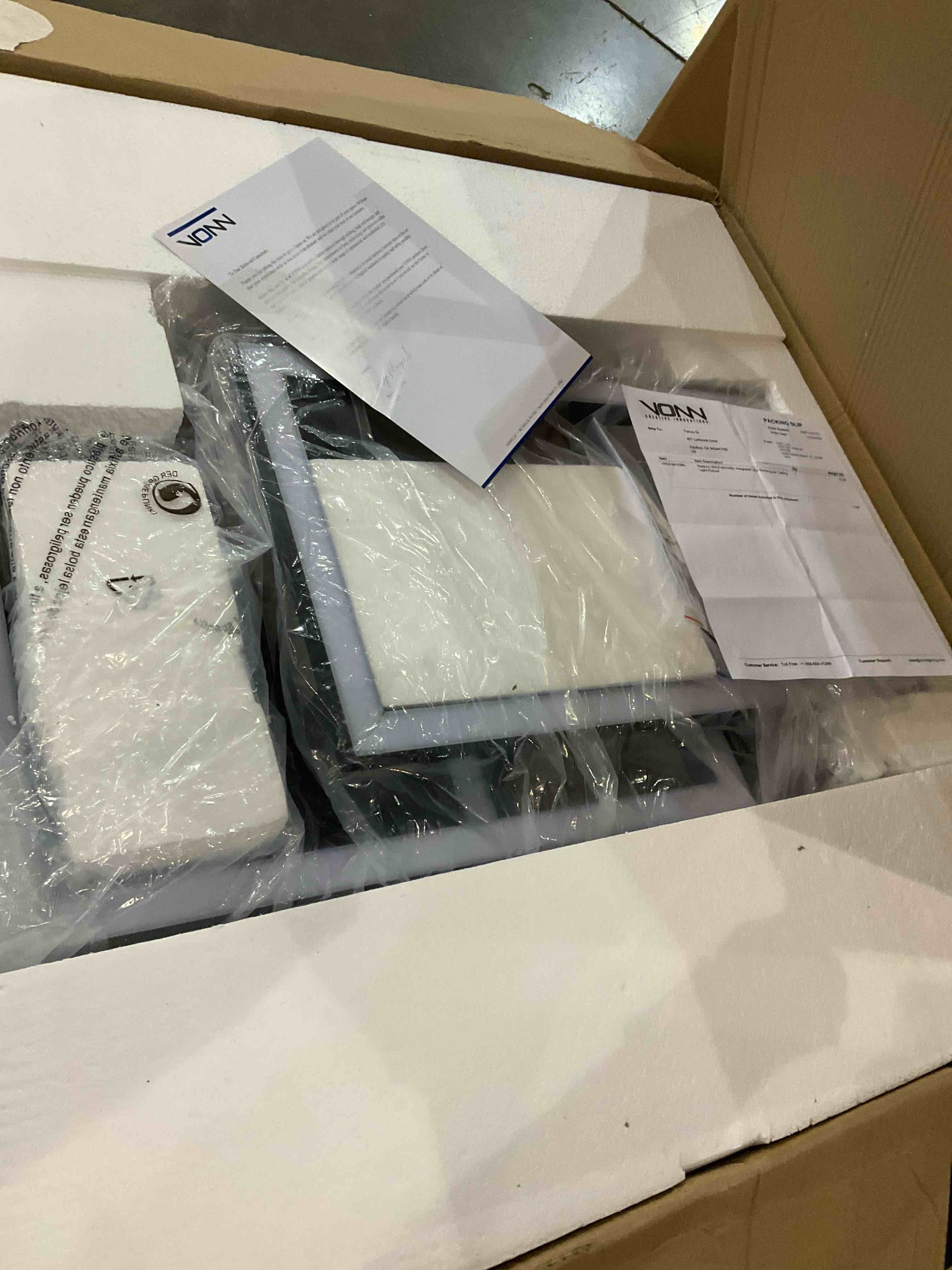 Radium 28-in Integrated LED Rectangular ETL Certified Semi Flush Ceiling Light