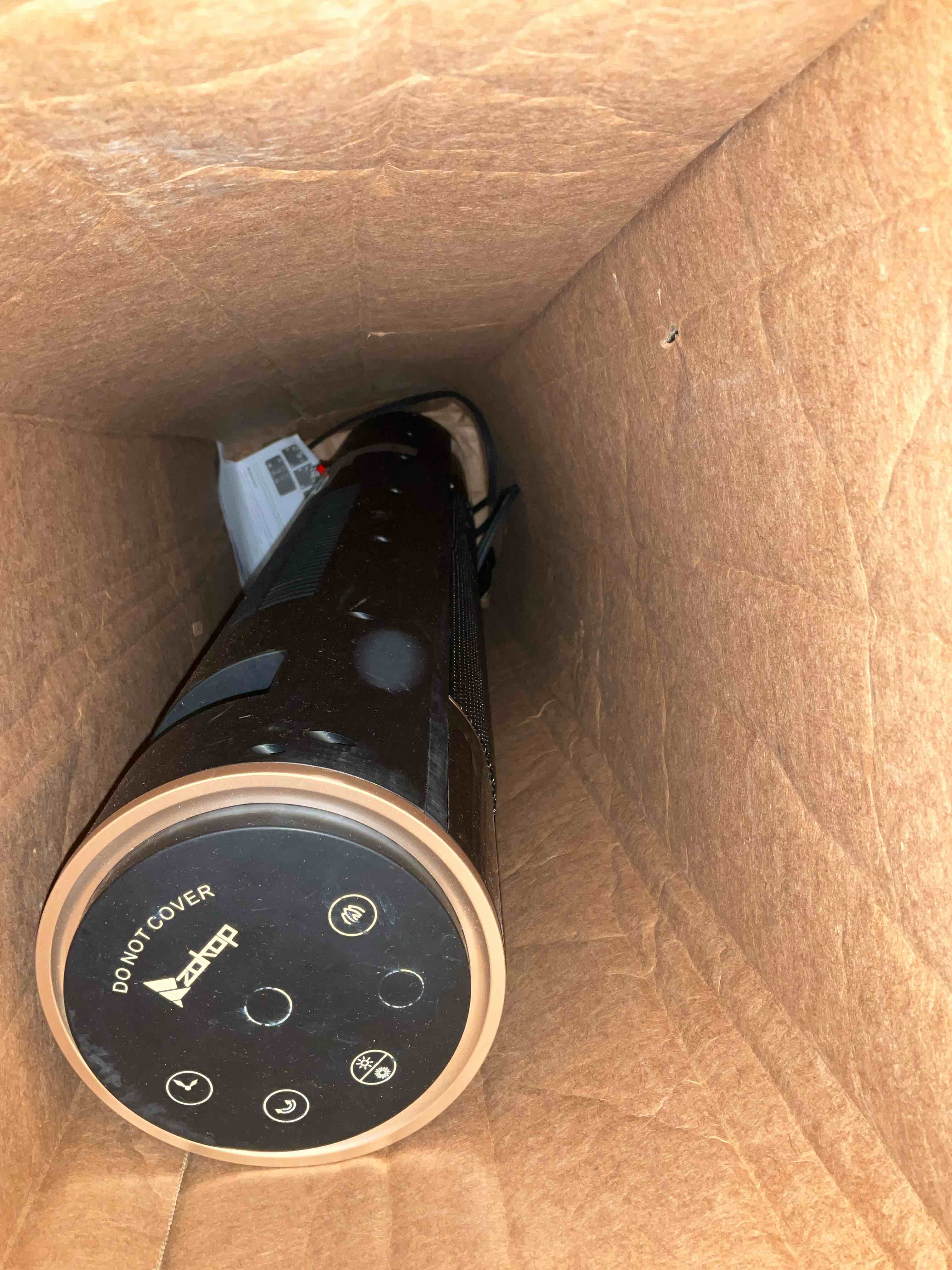 1500 W Electric Tower Ceramic Space Heater With 3D Realistic Flame