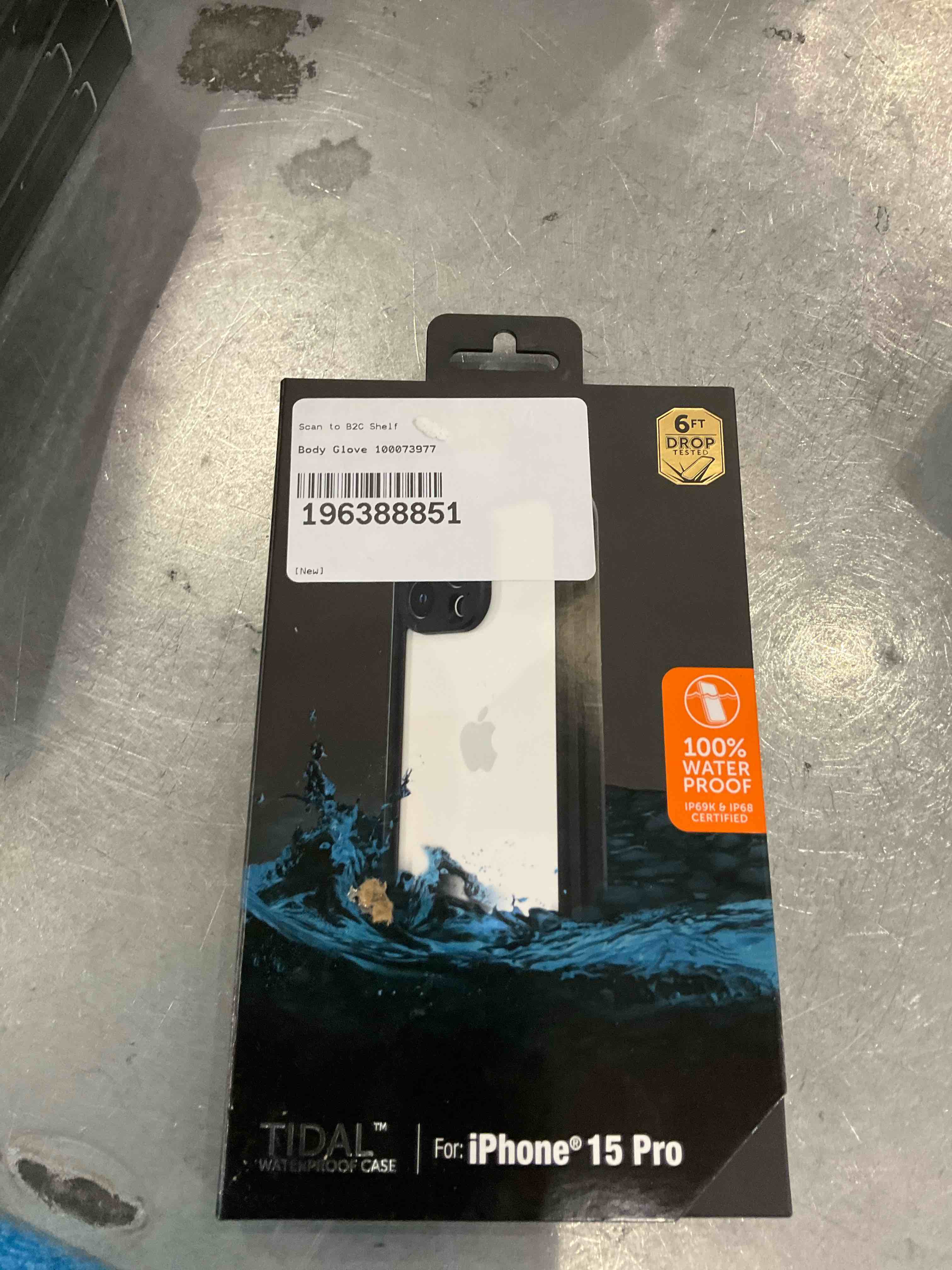  Tidal Waterproof Phone Case for iPhone 15 Pro Black