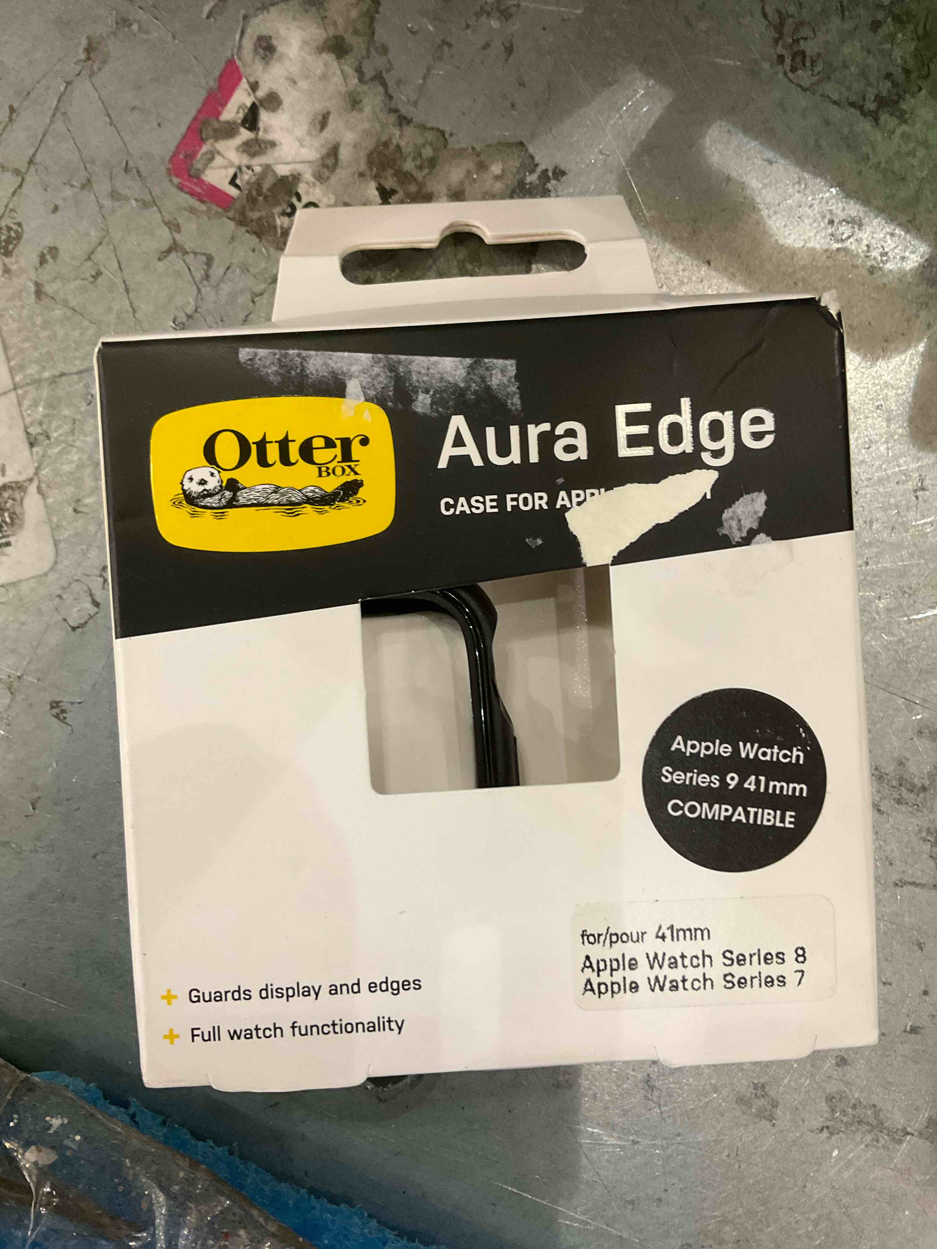 OtterBox Aura Edge Case for Apple Watch Series 9/8/7 - 41 MM - Black
