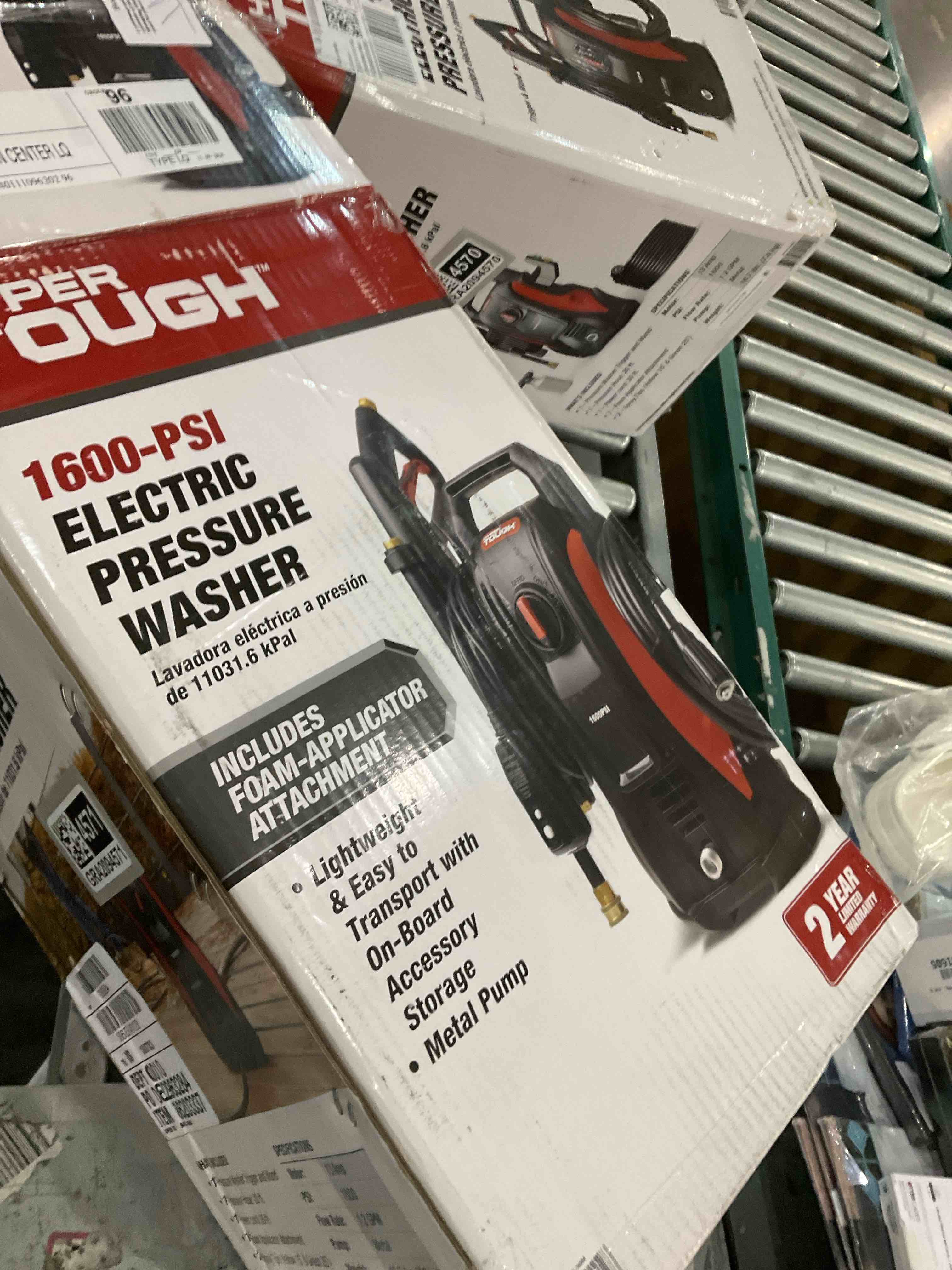 Hyper Tough Electric Pressure Washer 1600 Psi for Household   Great for Cars  Patios  Driveways
