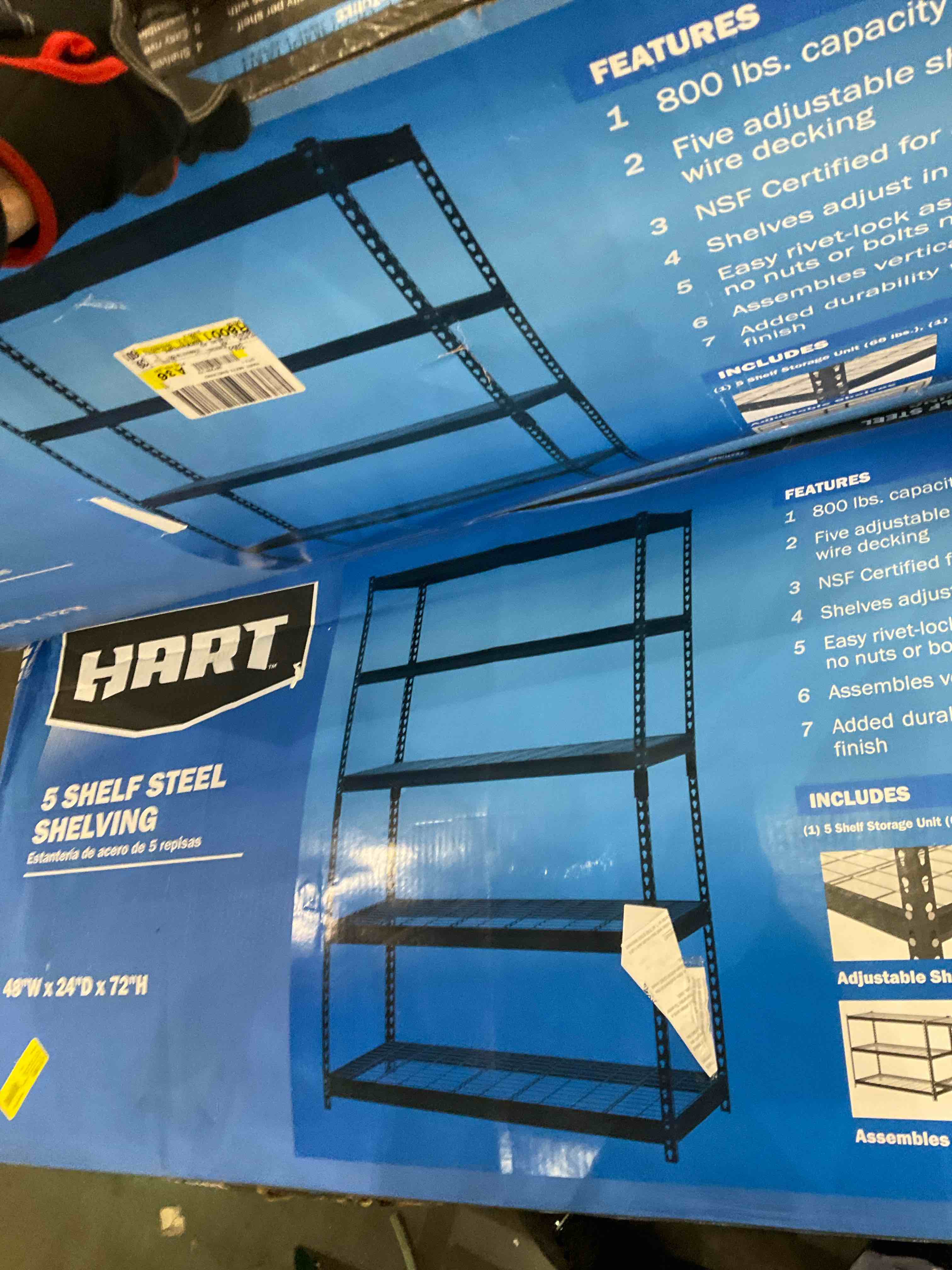 5 Shelf Steel Shelving