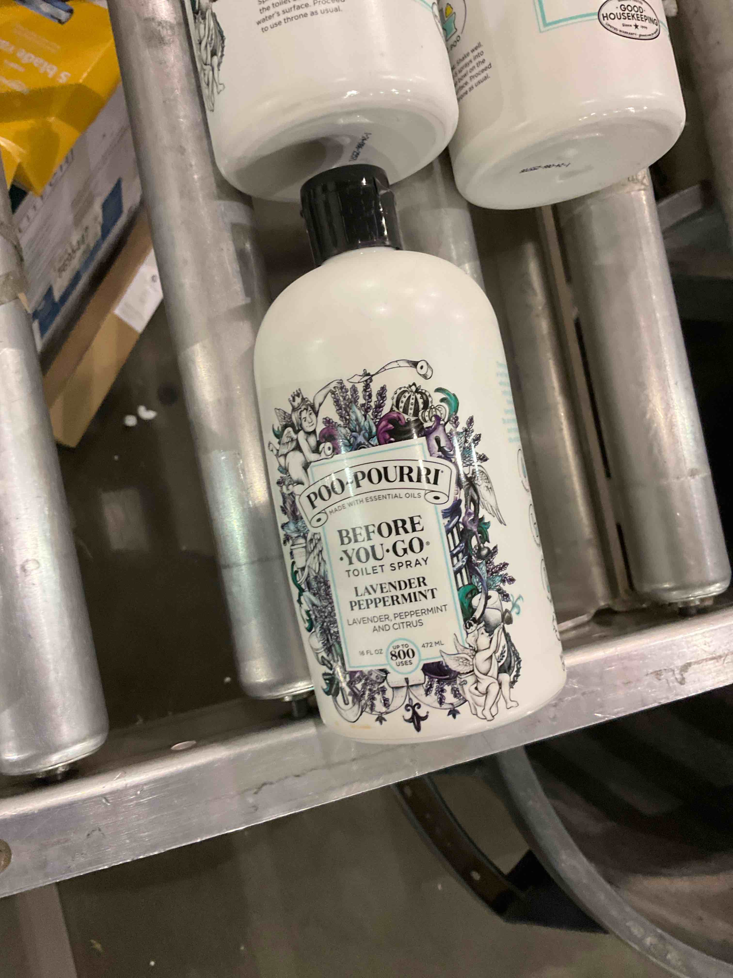 Poo-Pourri Before-You-Go Toilet Spray Lavender Peppermint Travel Size 10 mL - Lavender Peppermint and Citrus 0.34 Fl Oz (Pack of 1)