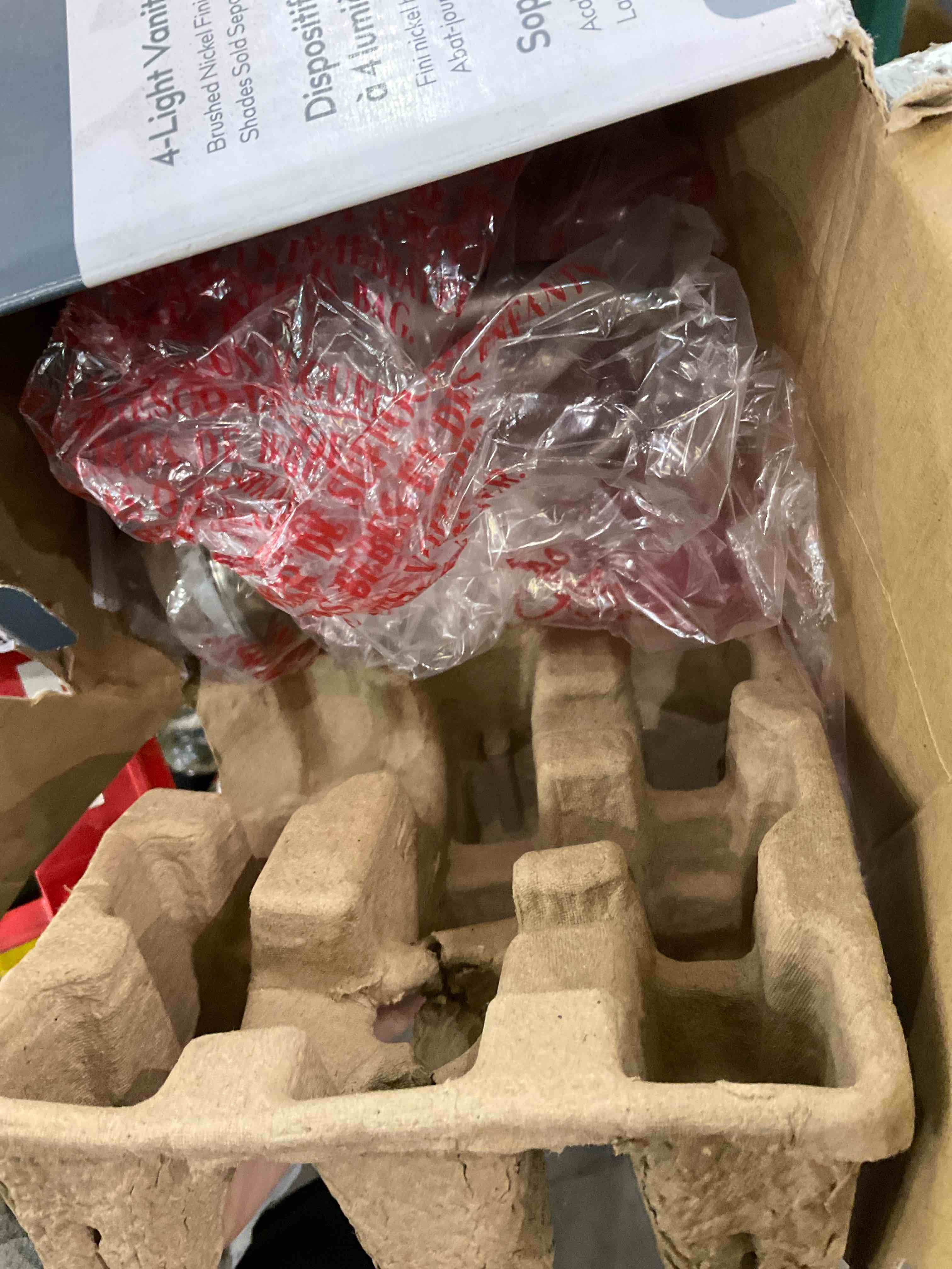 Condition photo showing As Is for Style 4 Light Vanity Bar Fitter 