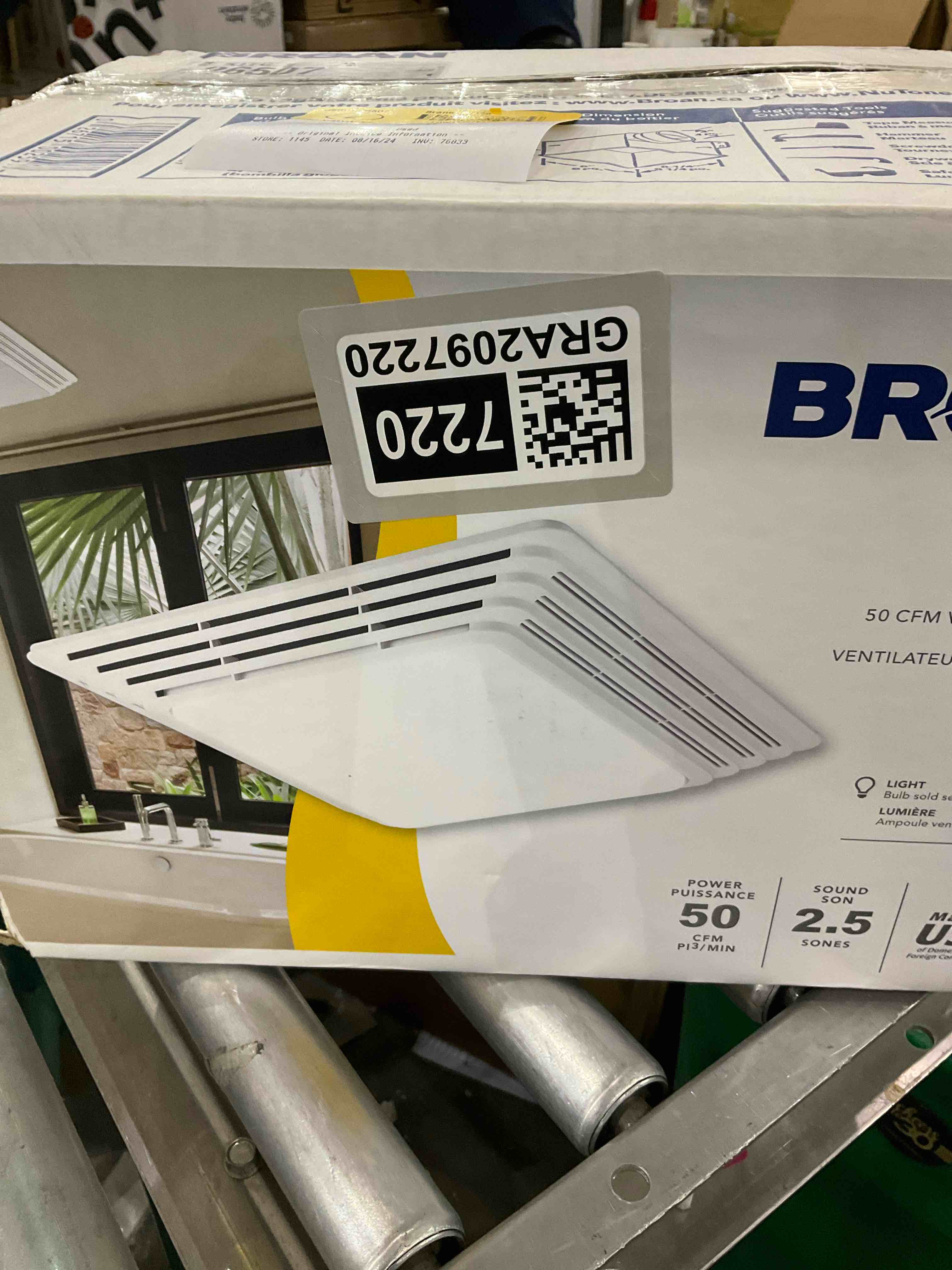 Broan 50 CFM Ventilation Fan 