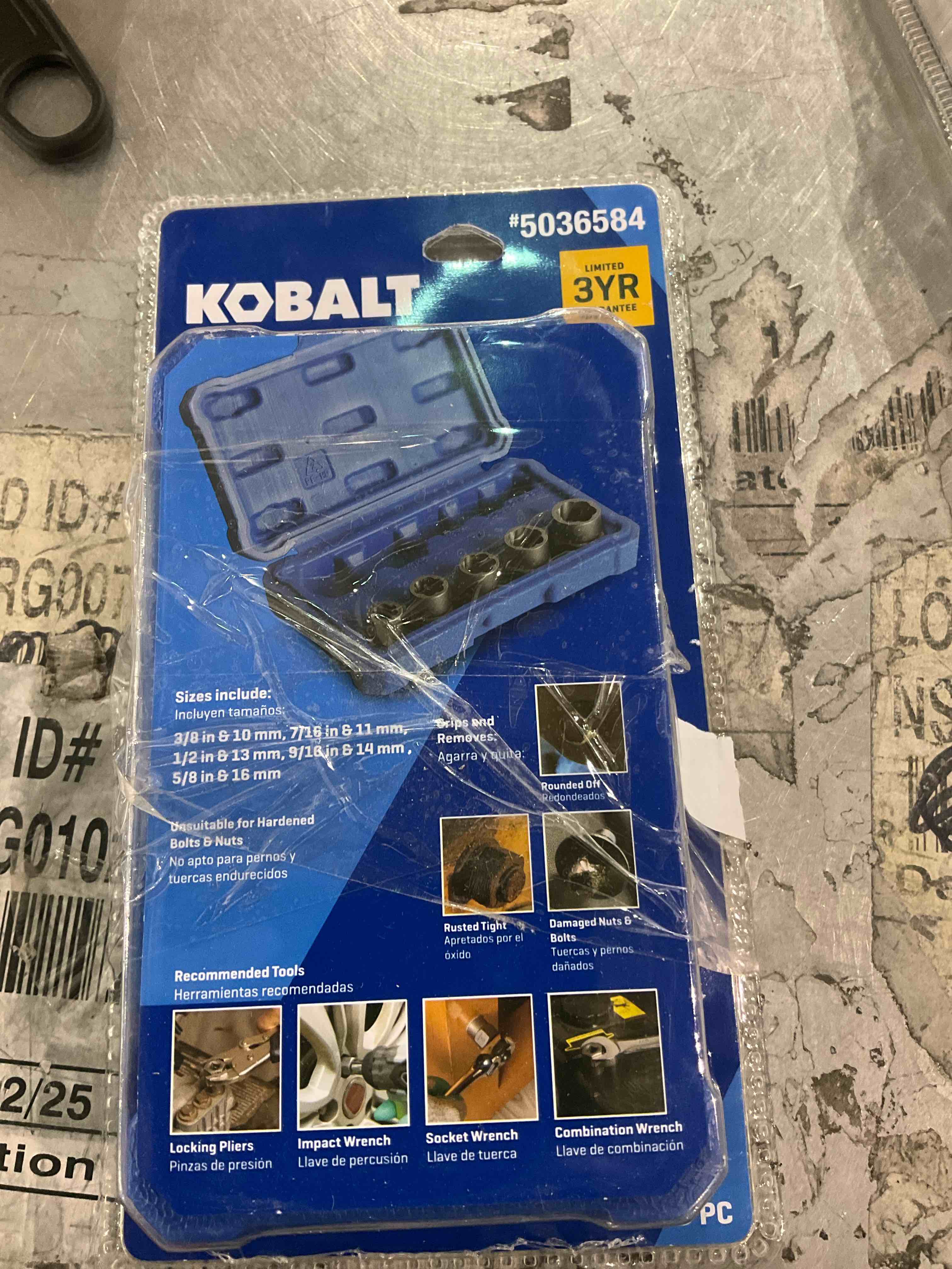 Kobalt 5Pc Bolt Extractor Tool Set