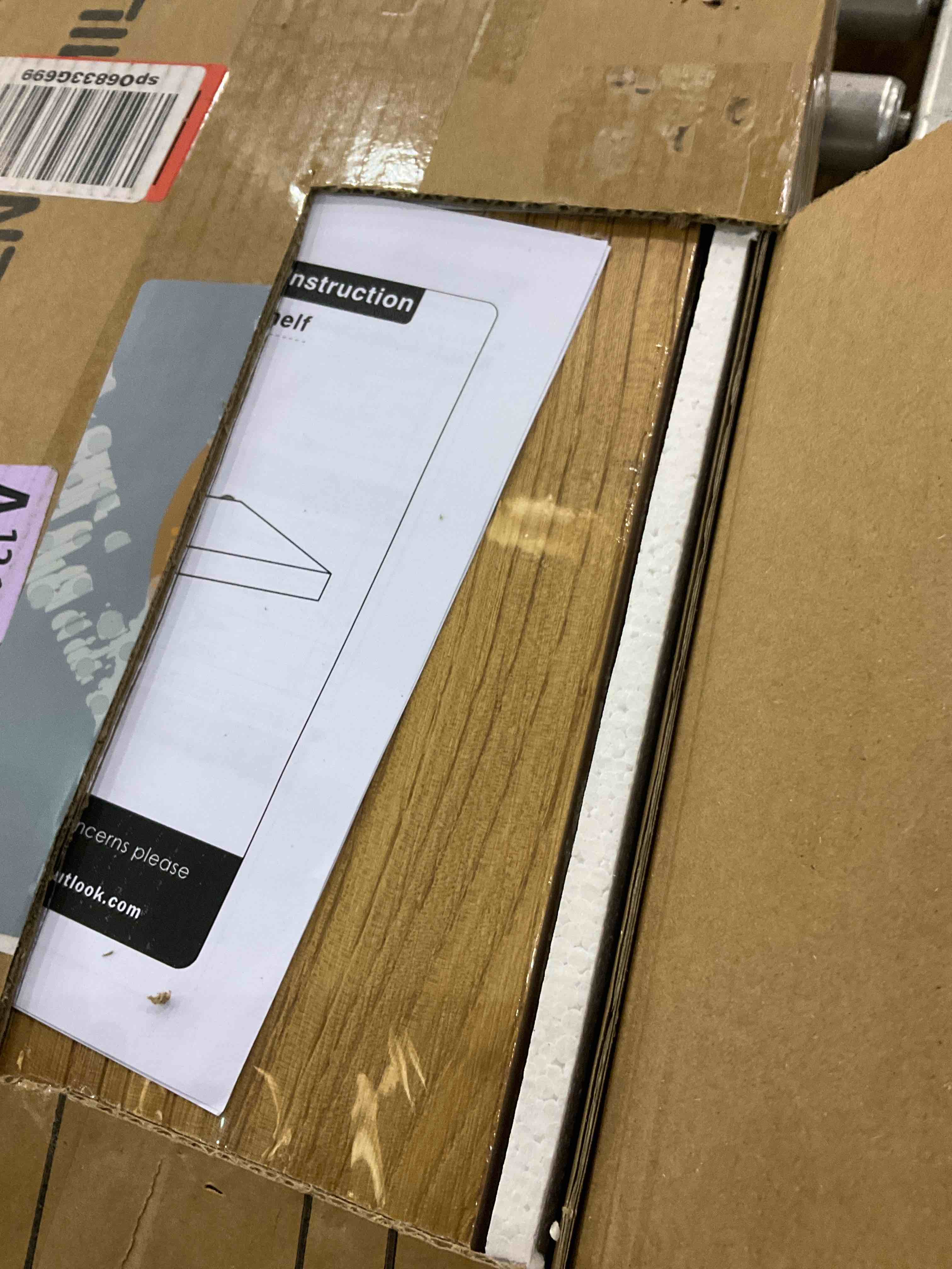 Rustic Elm Wood Floating Shelves for Wall, 9.3" Deep Wall Shelf Set of 2 with Invisible Bracket, Large Long Wall Mounted Storage Shelves for Living Room, Bedroom, Kitchen, Bathroom Decor Flat Edge, 24"W, 2Packs Natural Elm