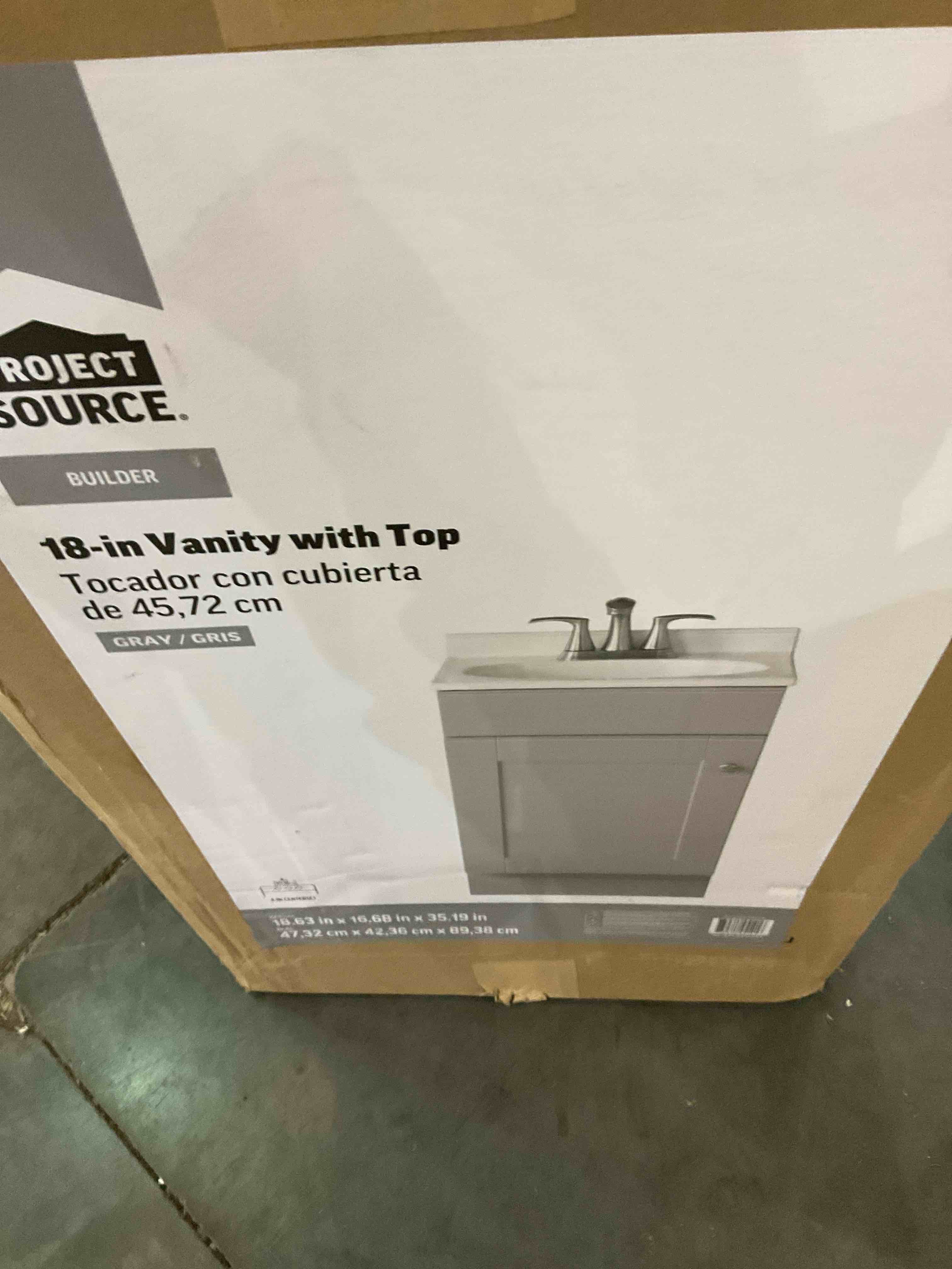 18 inch vanity with top 