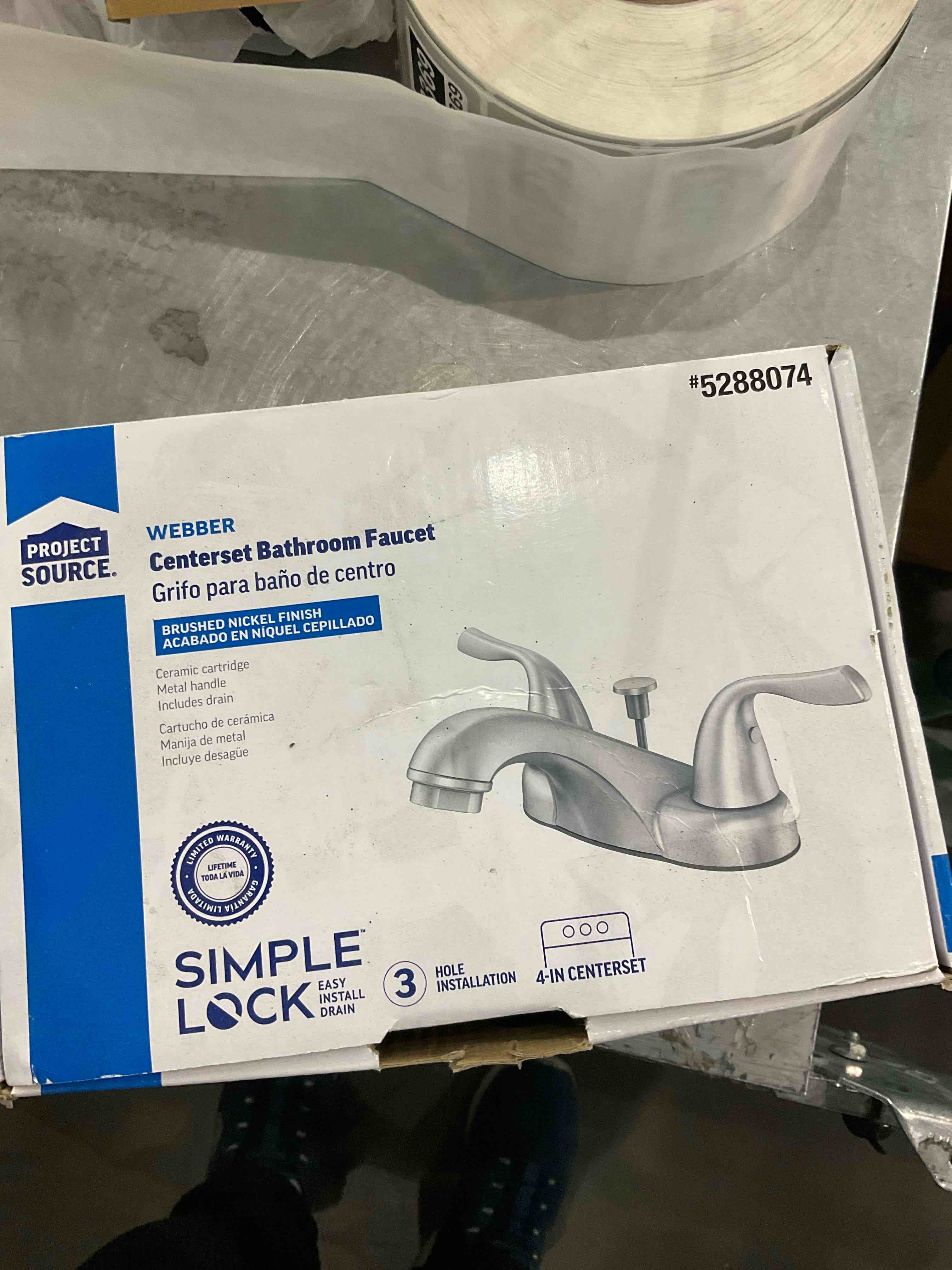  center set bathroom faucet