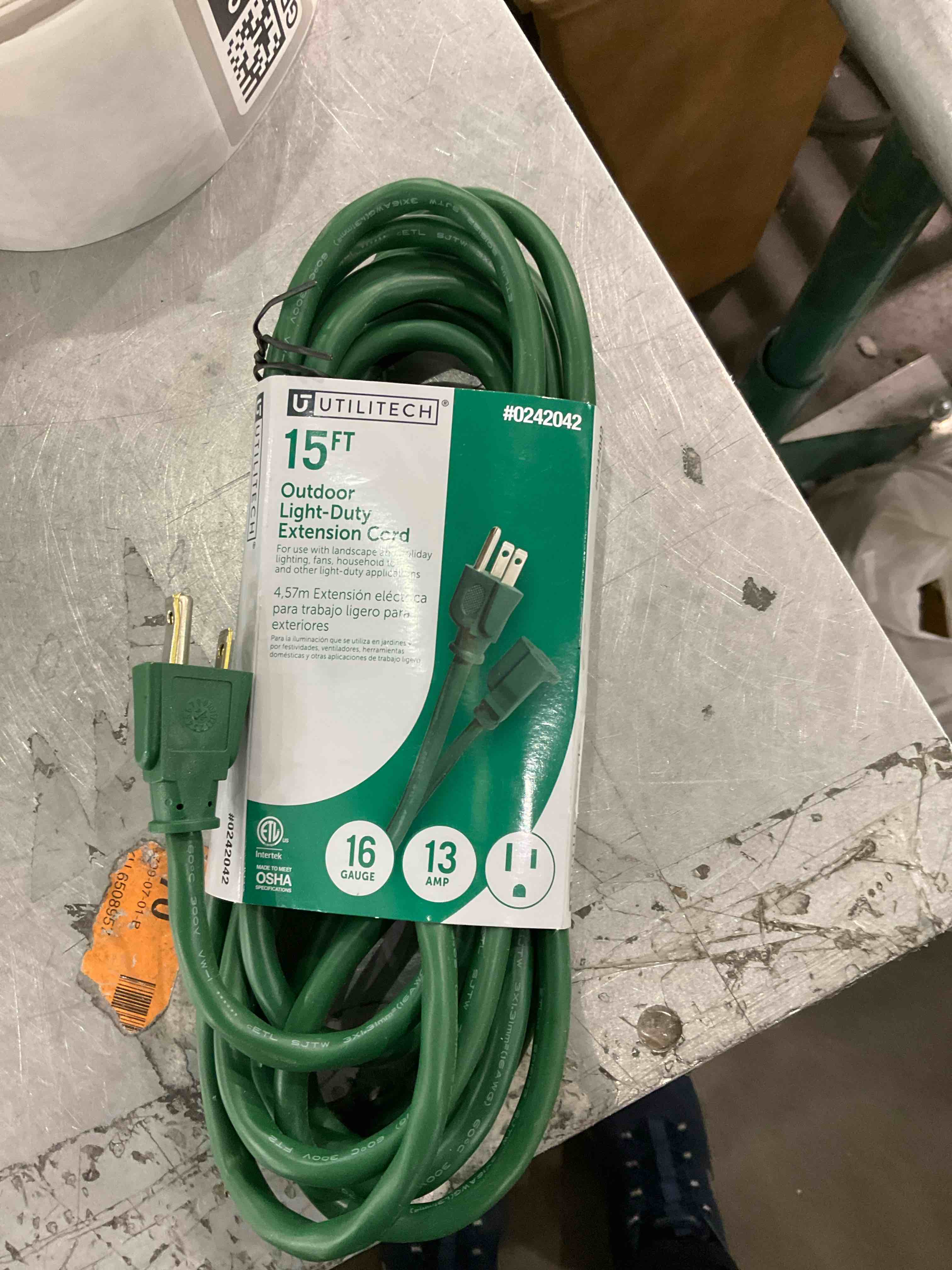 outdoor light duty extension cord