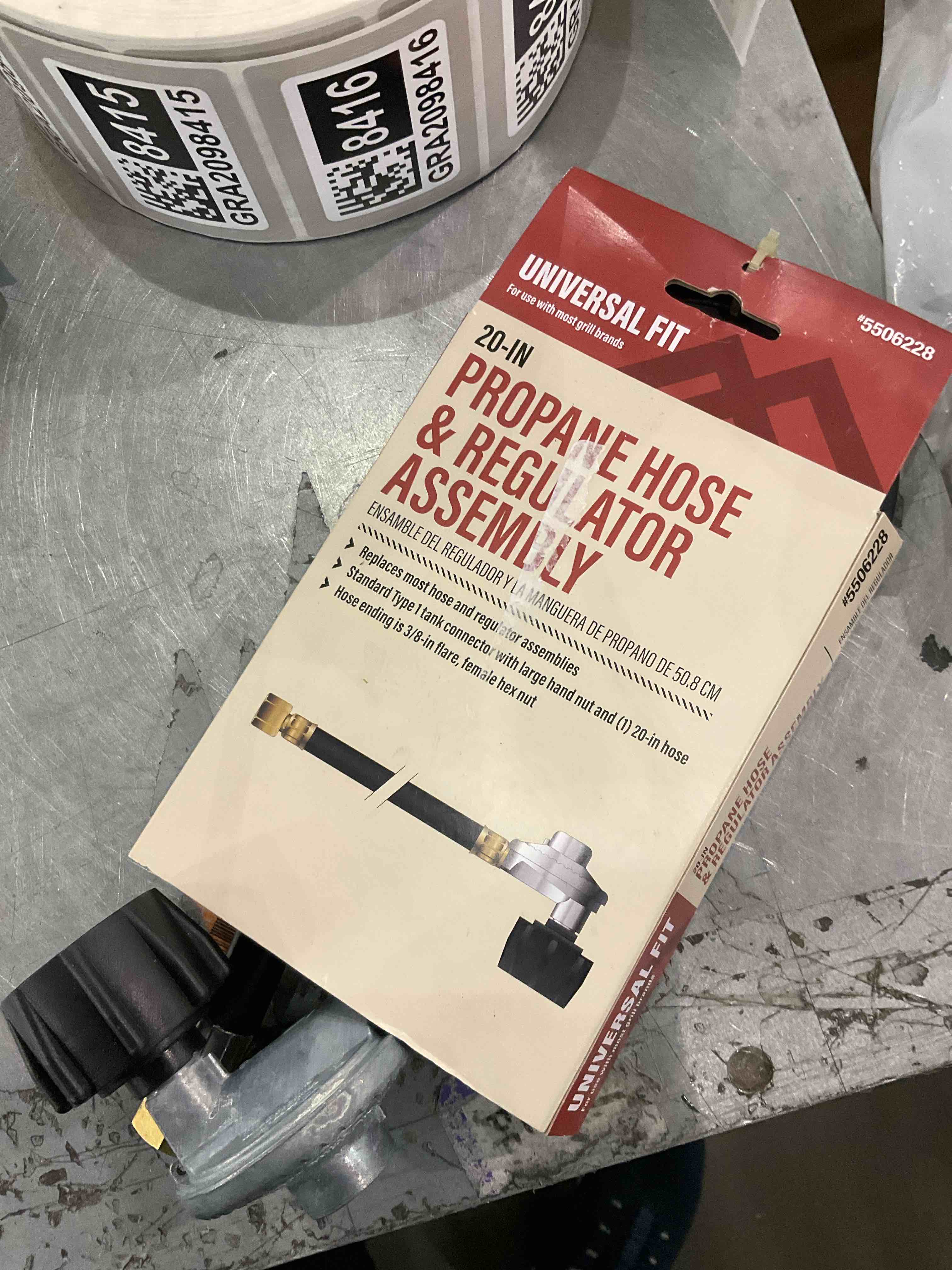 propane hose and regulator assembly