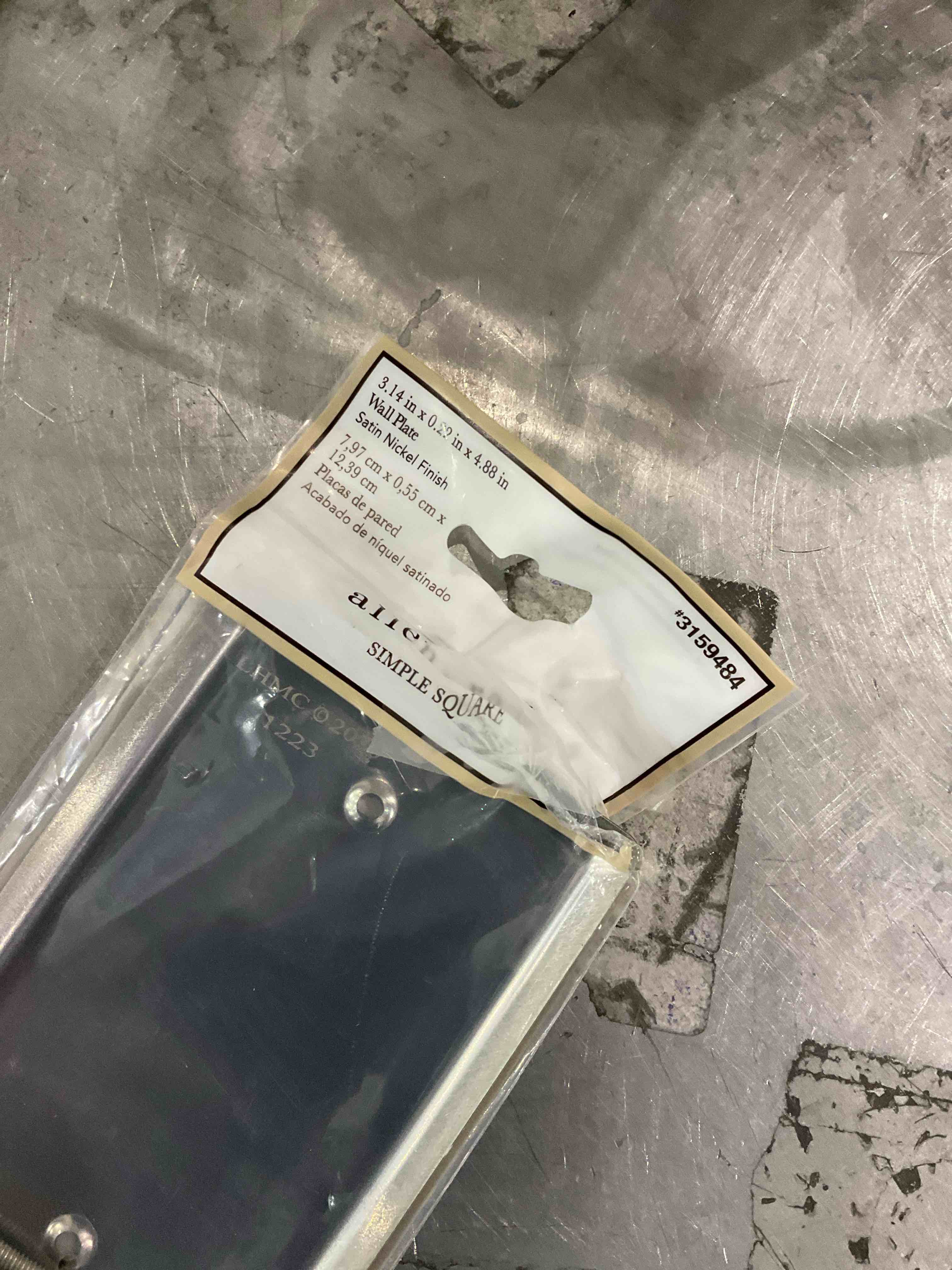 Condition photo showing As Is for wall plate