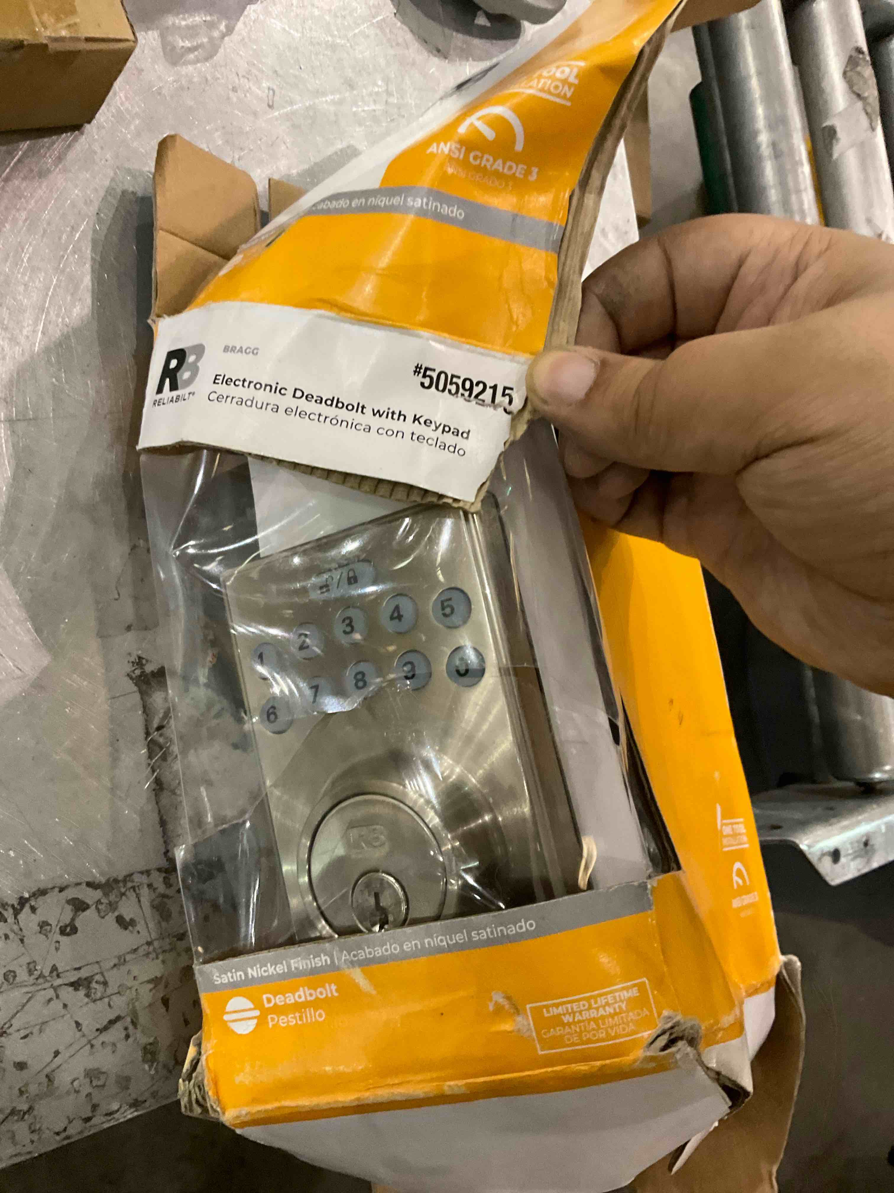 electronic deadbolt with keypad