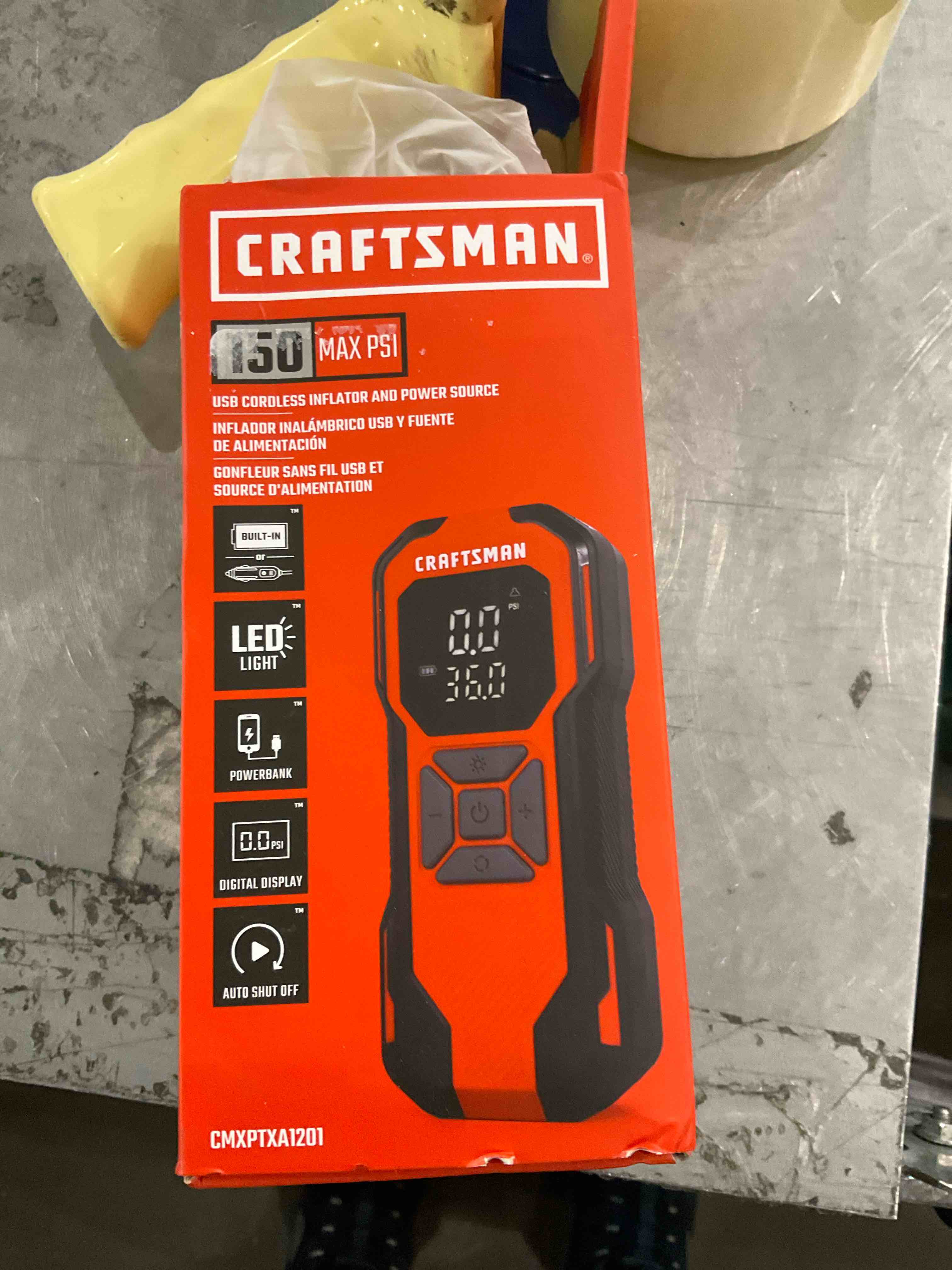 cordless inflator and power source 