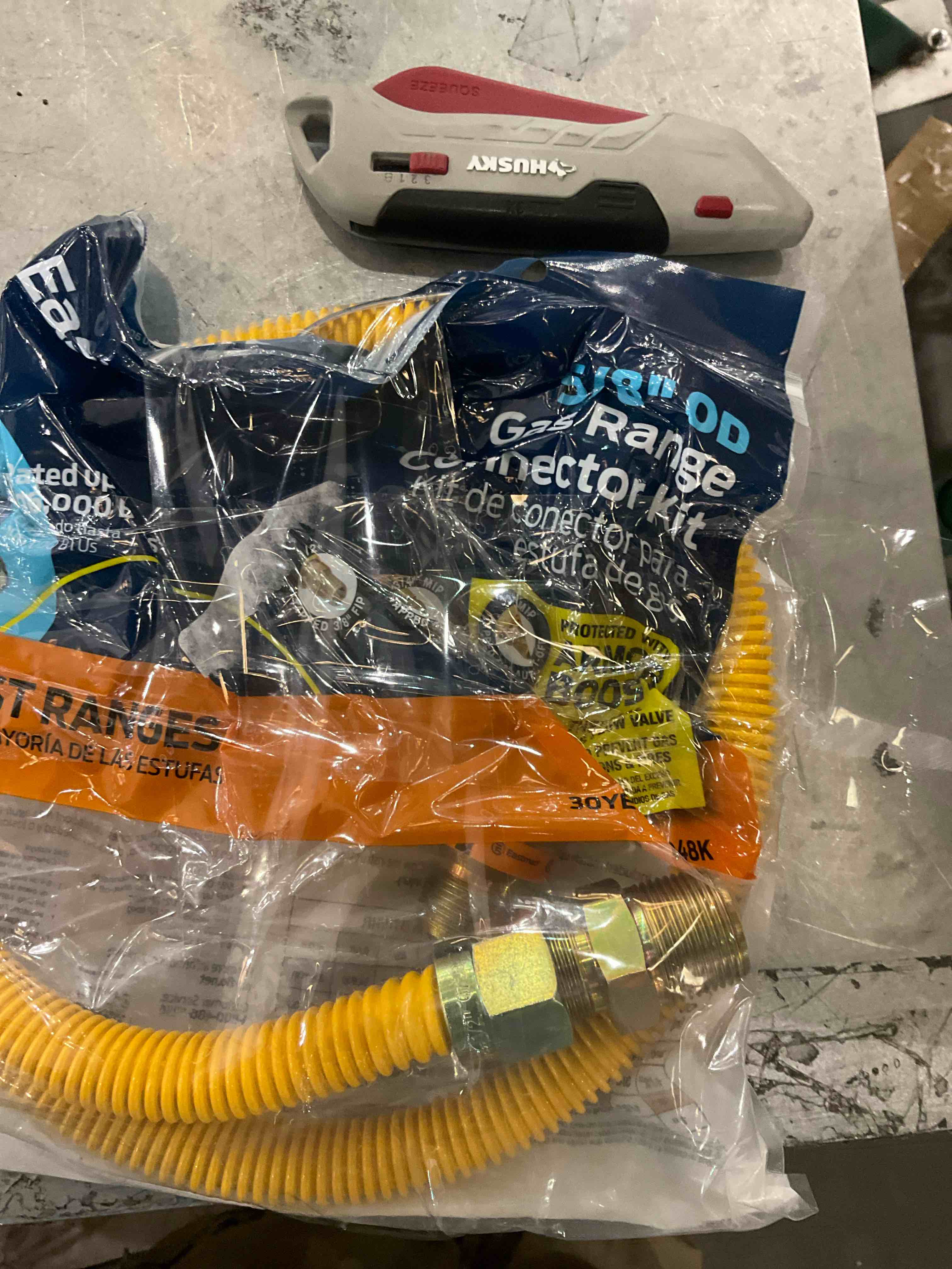 gas range connector kit