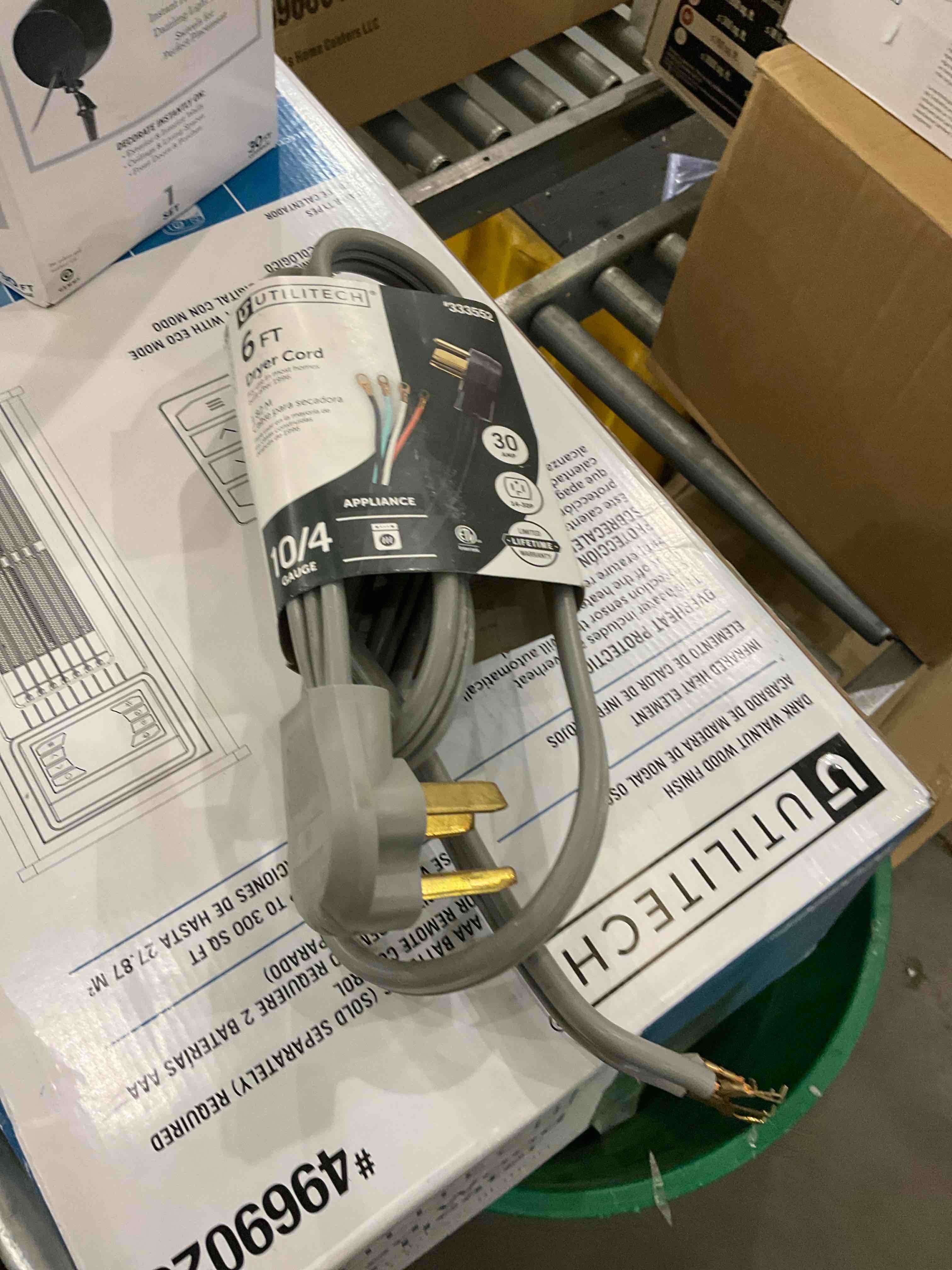 Condition photo showing As Is for 6ft dryer cord 