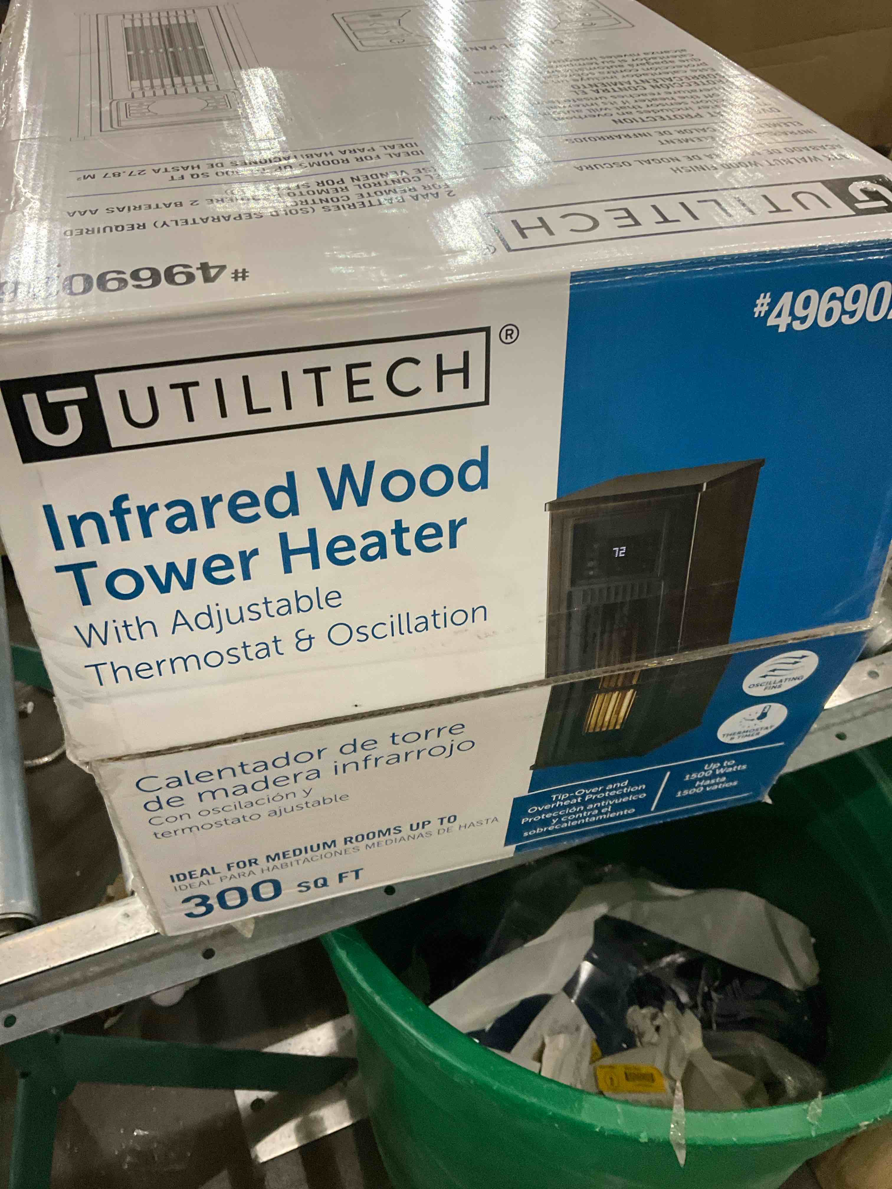 infrared wood tower heater 