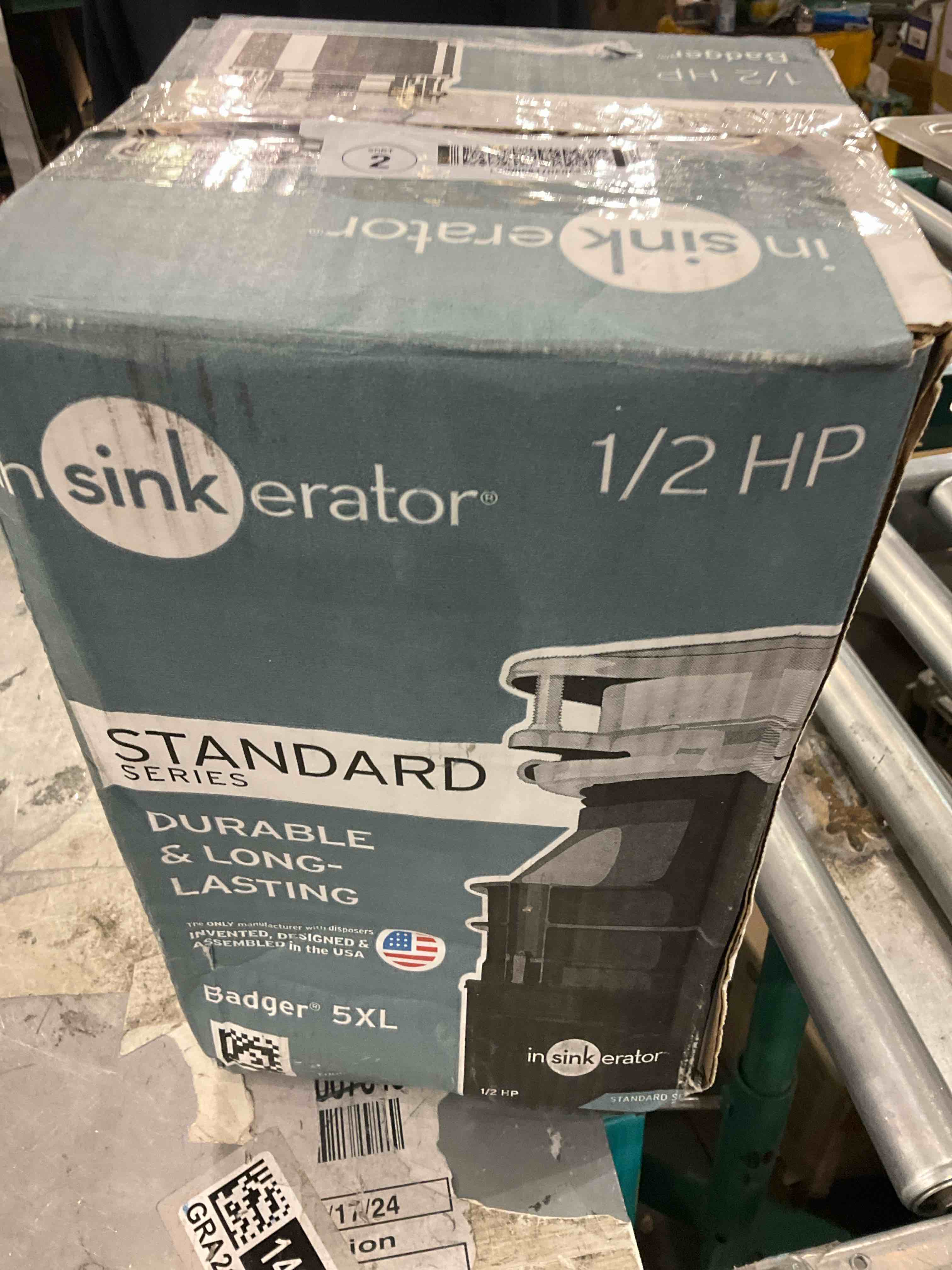 InSinkErator Builder Series BLD50 W/C Kitchen Garbage Disposal with Power Cord, 1/2 HP Motor Continuous Feed, Black