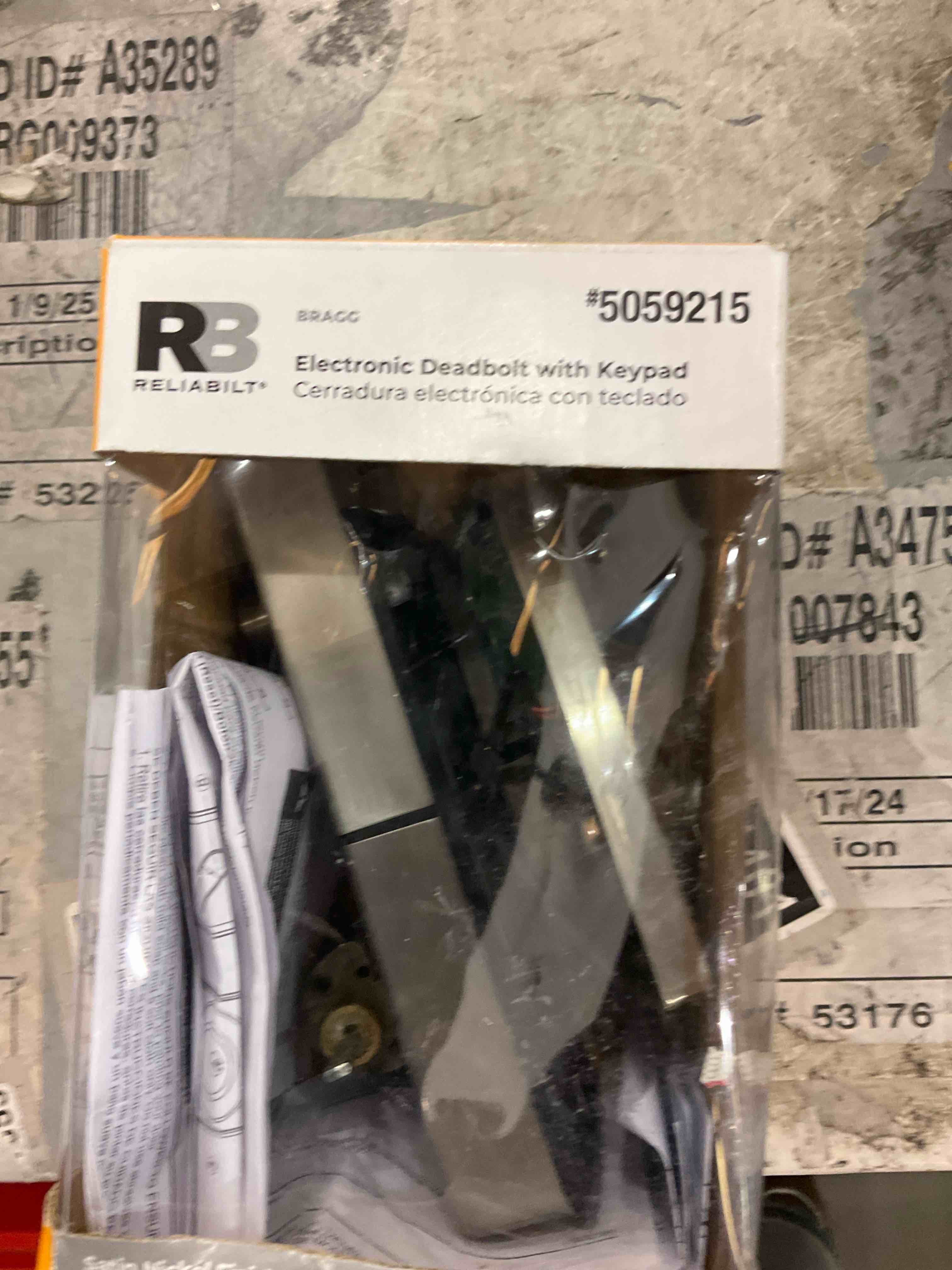 Reliabilt electronic deadbolt with keypad 