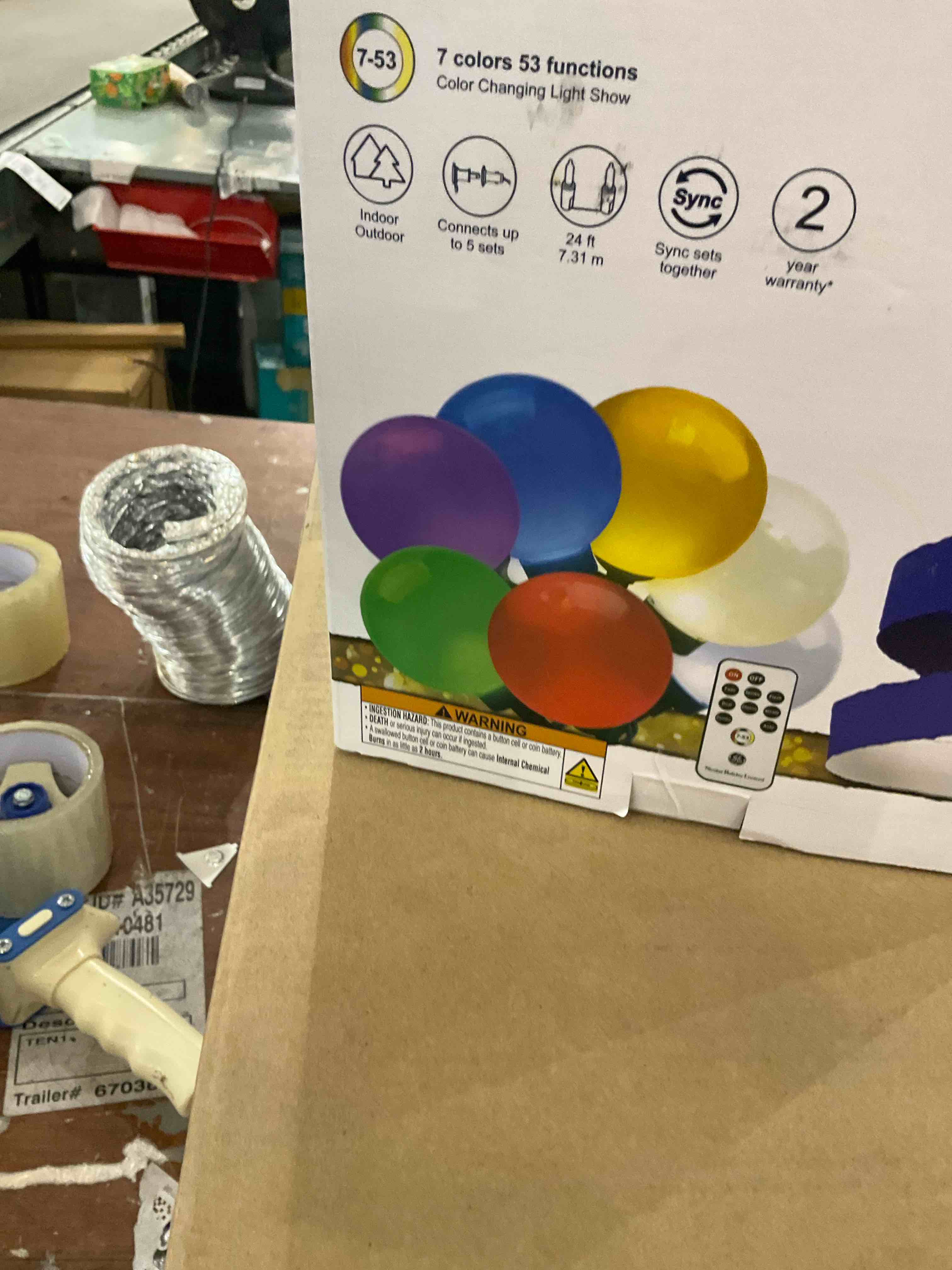 Outdoor String Lights, 24FT Color Changing Outdoor String Lights, Patio Lights Outdoor Waterproof Porch Light with Remote, for Patio Decor