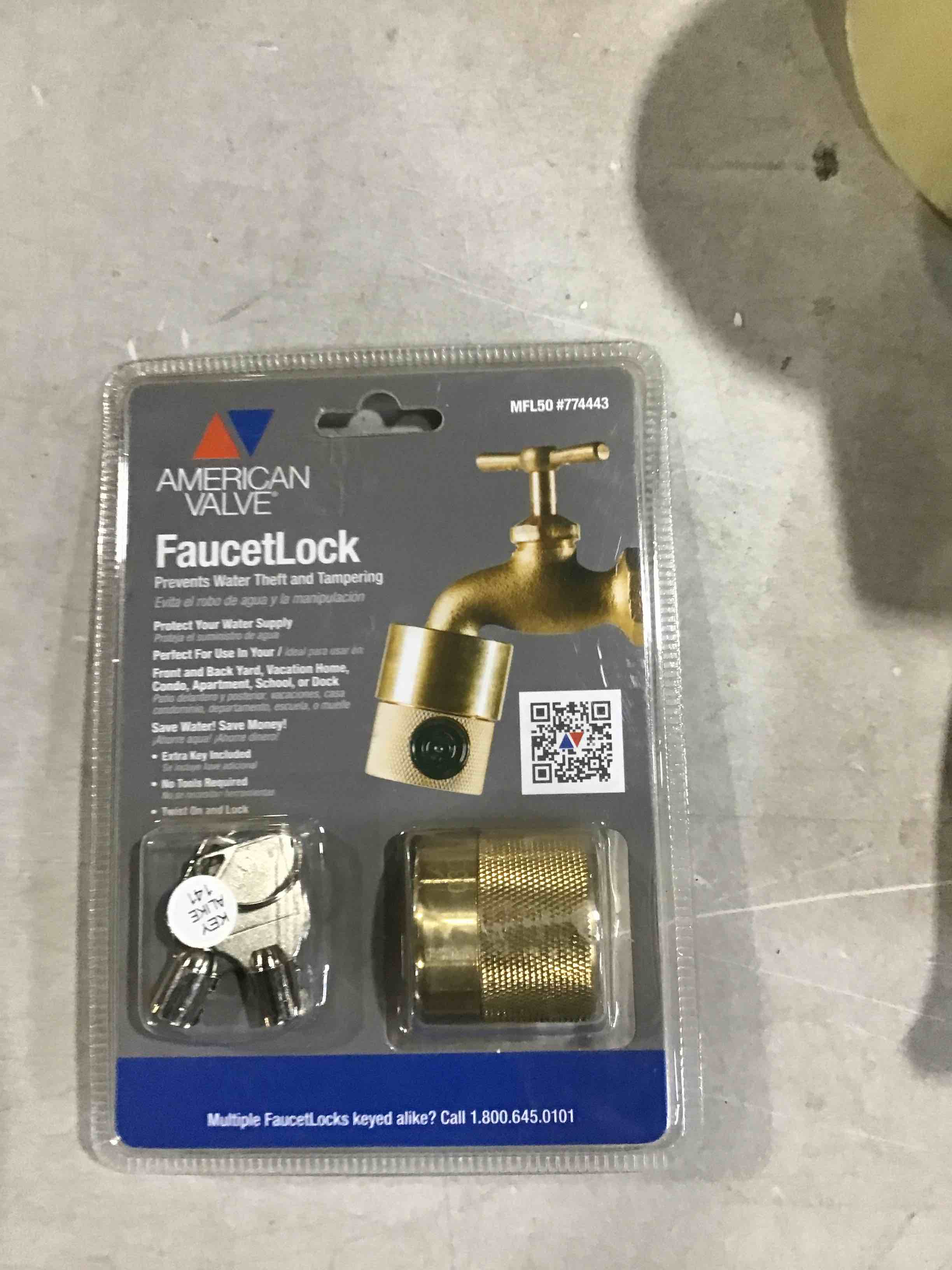 American valve faucet lock 