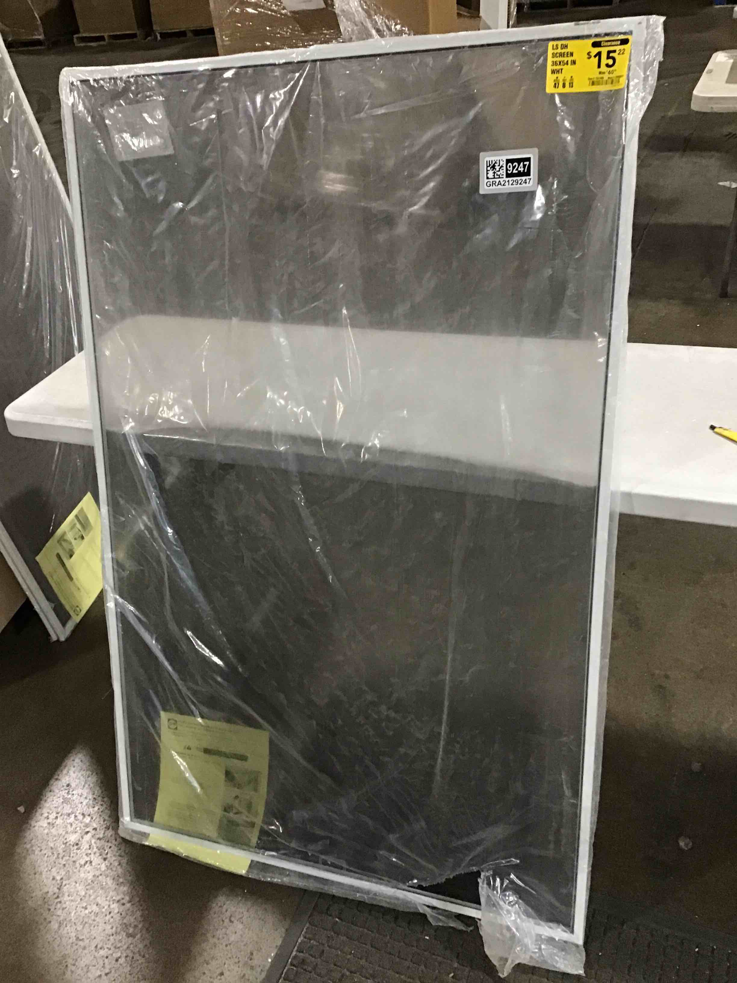 ls dh screen 36x54 inch white