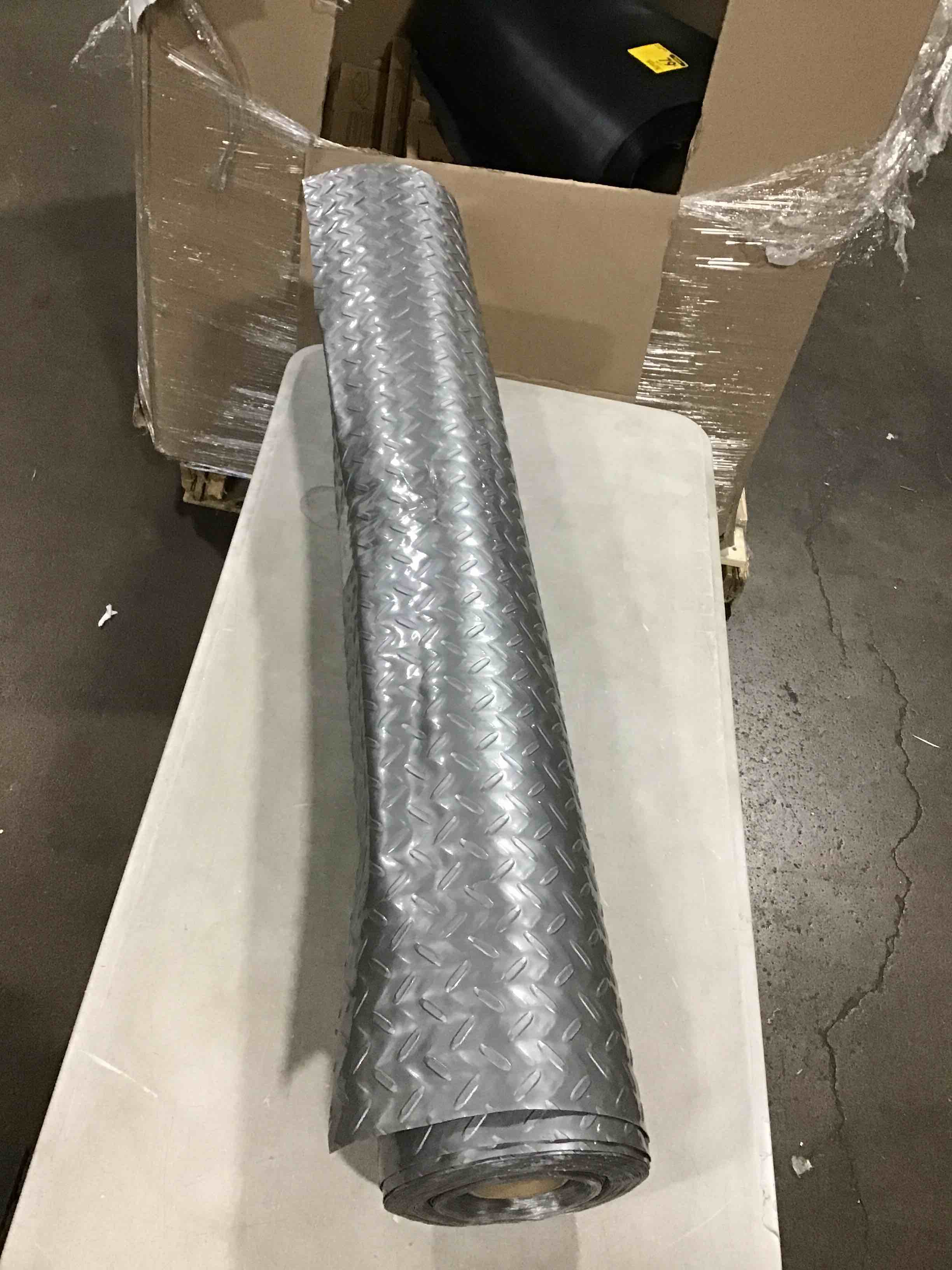 plastic silver garage floor runner