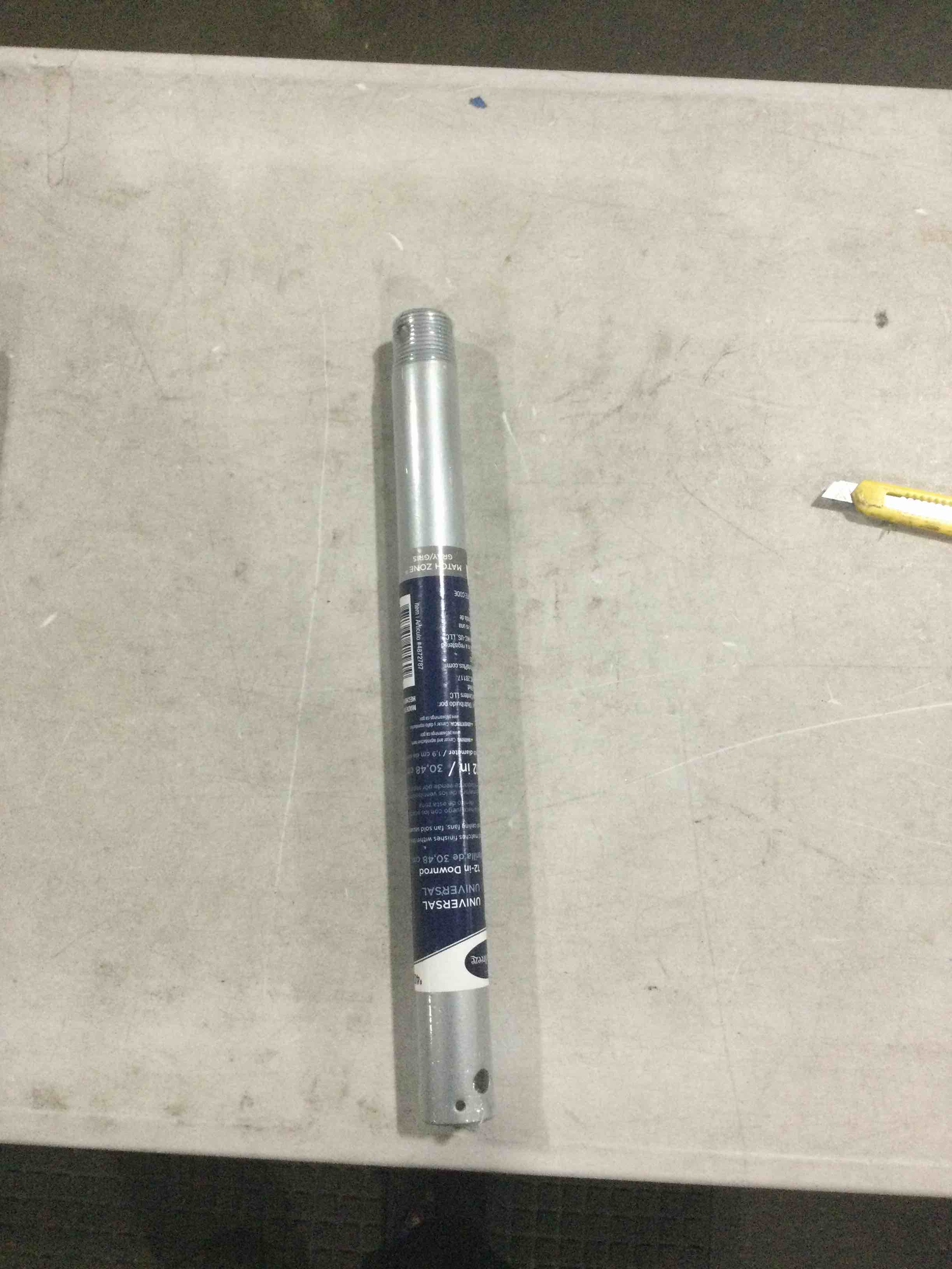 universal 12 inch downrod gray