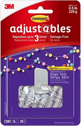 command adjustable clips and strips
