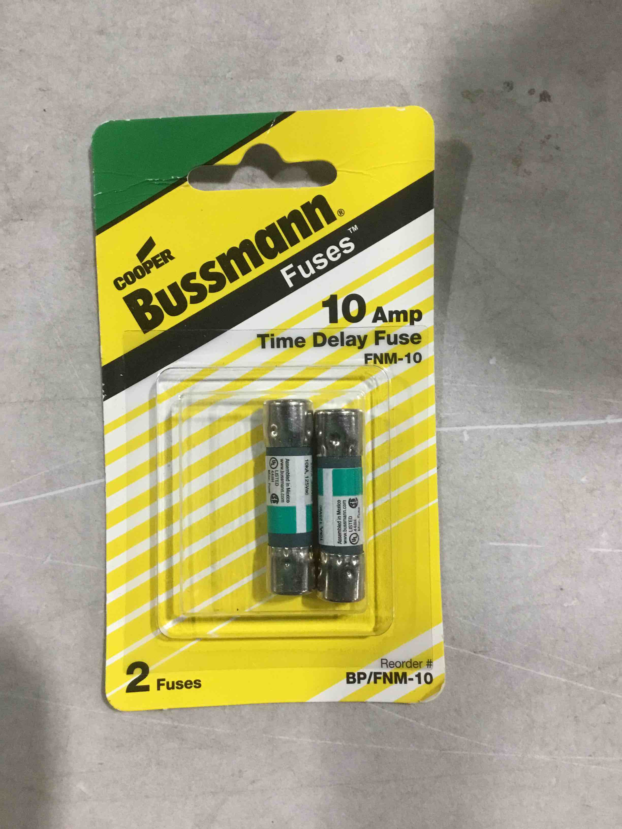 10 Amp time delay fuse 2 pk 