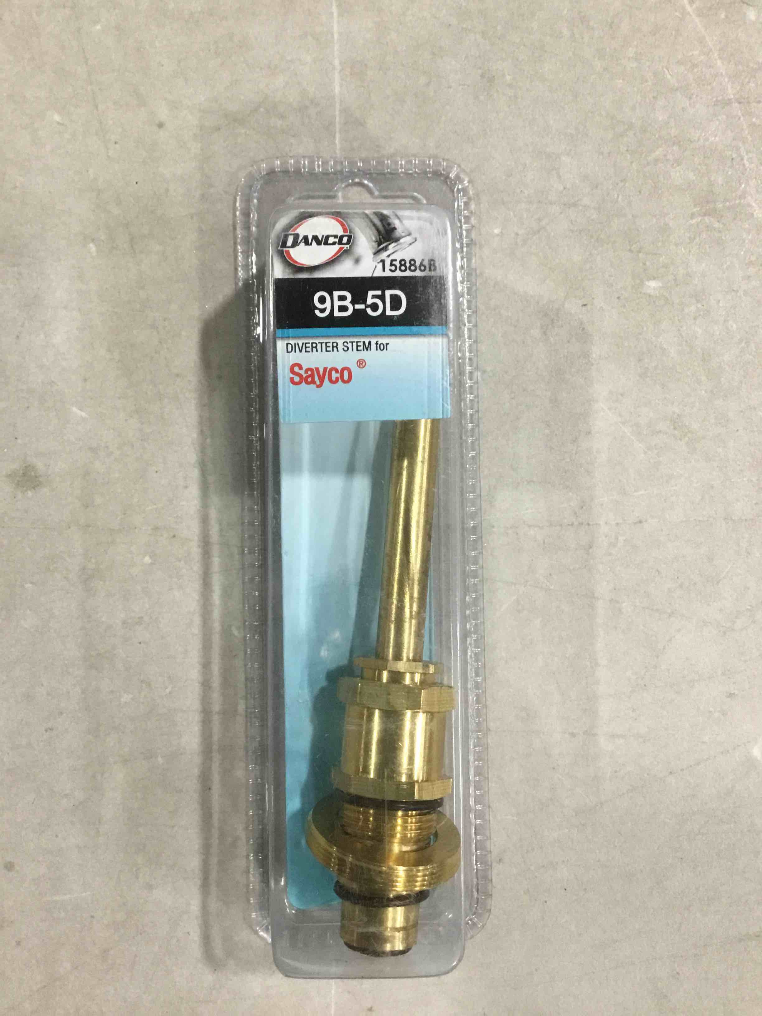 Condition photo showing As Is for 9B-5D diverter stem Danco