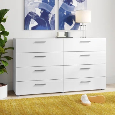 8 drawer dresser white