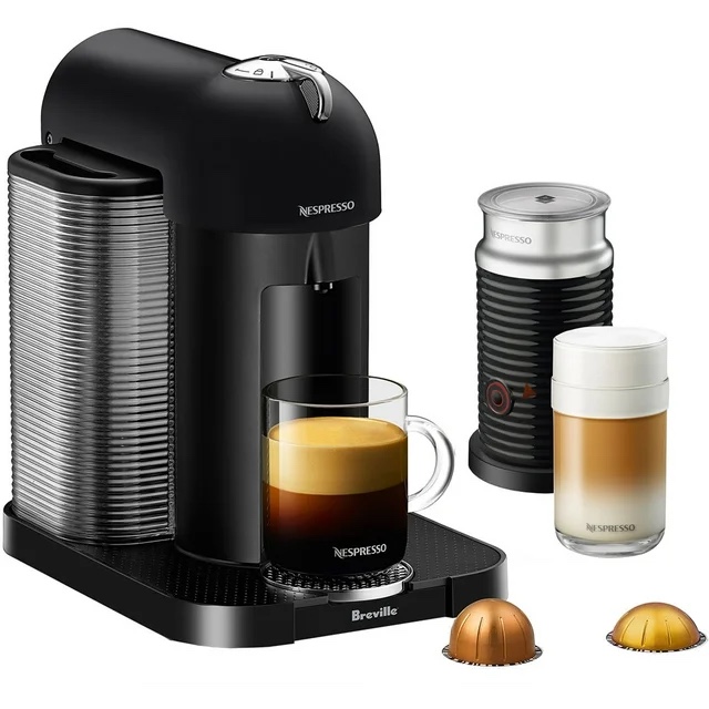 Breville Nespresso Vertuo Coffee & Espresso Single-Serve Machine in Black
