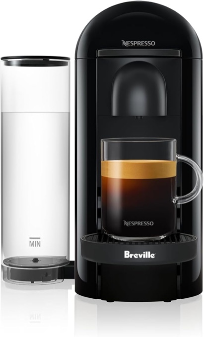 Nespresso VertuoPlus Coffee and Espresso Machine by Breville, Ink Black (B07Y2Q7YXZ)