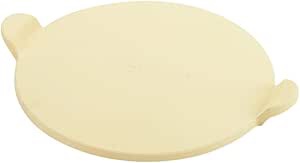 KIBOW 15" Round Cordierite Ceramic Pizza Grilling Stone with Handle for Ovens & Grills 15" Round with Handle