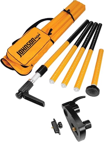 Johnson Level All-In-One Laser Mounting Pole with Tripod 40-6301