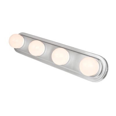 Project Source 4.72-Inches 4 -Light Brushed Nickel Integrated LED Modern/contemporary Vanity light 