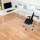 Naturei Office Chair Mat for Hard Floors, 46” x 72” Large Floor Protector Mats, Easy Rolling Desk Chair Mat for Hardwood, Clear, Easy to Clean (Rectangle)