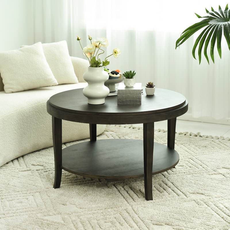 4-legs Coffee Table With Open Shelf