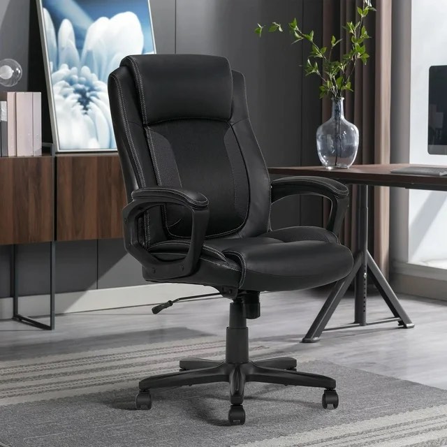 Serta Mid-Back Office Chair With Mesh Accents And Memory Foam
