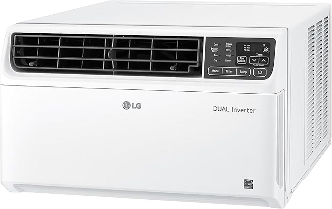 LG 10,000 BTU Smart Window Air Conditioner, 115V, Cools up to 450 Sq. Ft., Smartphone and Voice Control