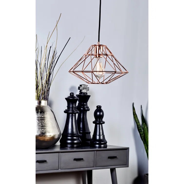 Kristen 1 - Light Copper Single Pendant