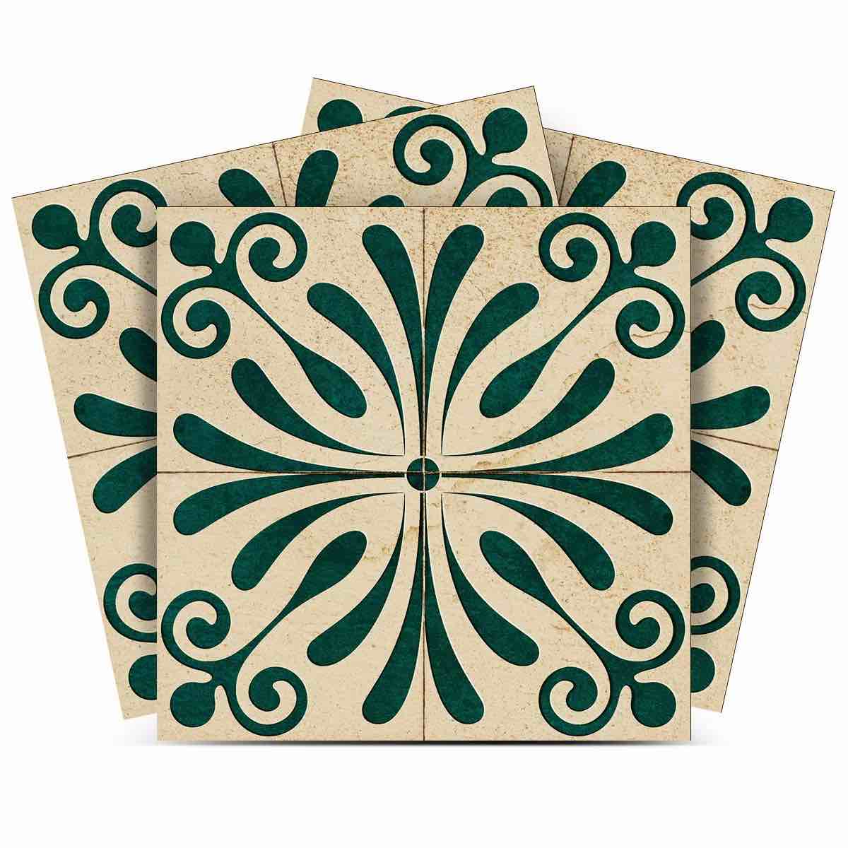 4'' W x 4'' L Vinyl Peel and Stick Mosaic Tile (Set of 24)