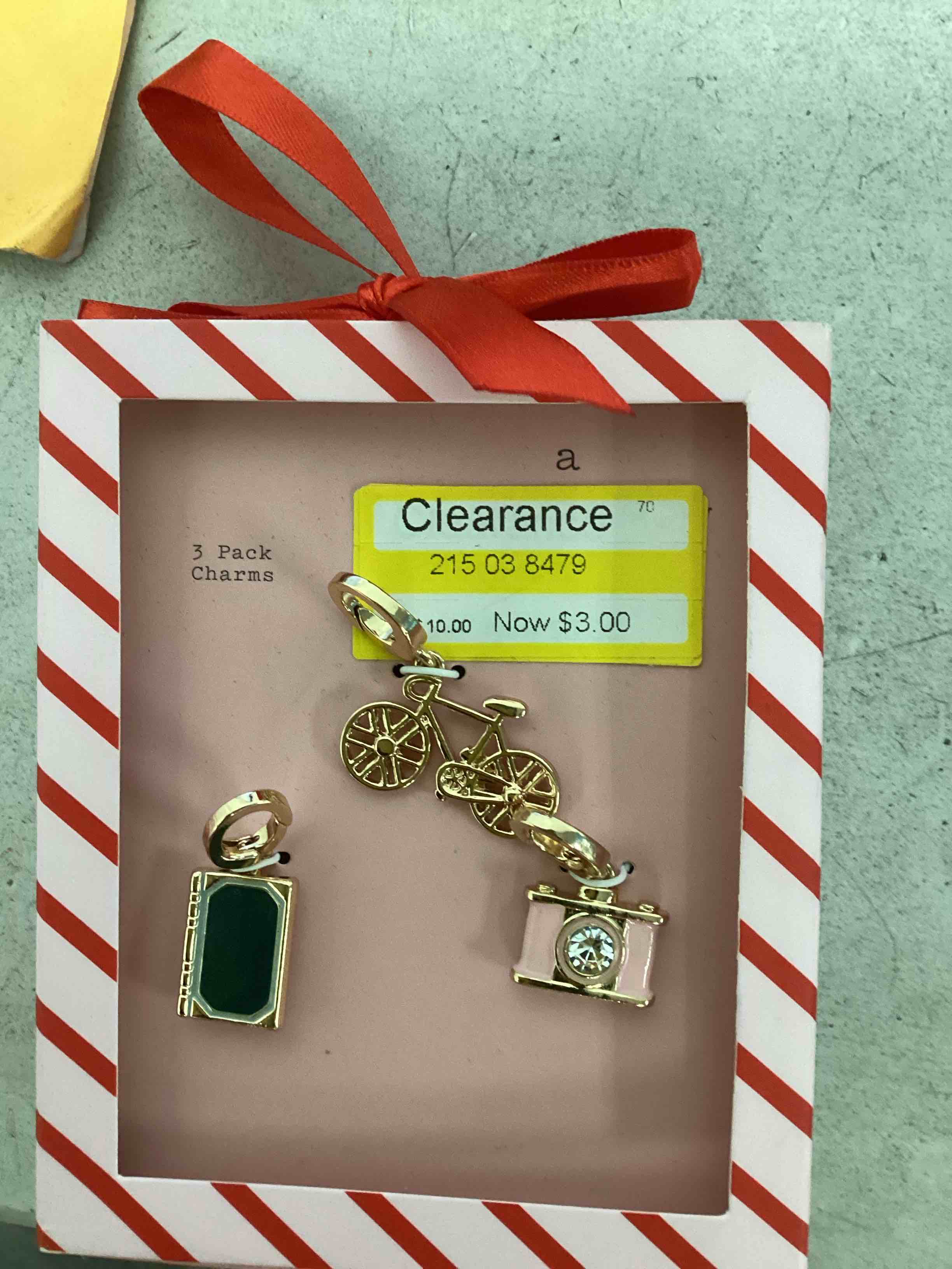 Macaron Charm Necklace Set 3pc - A New Day™ Gold